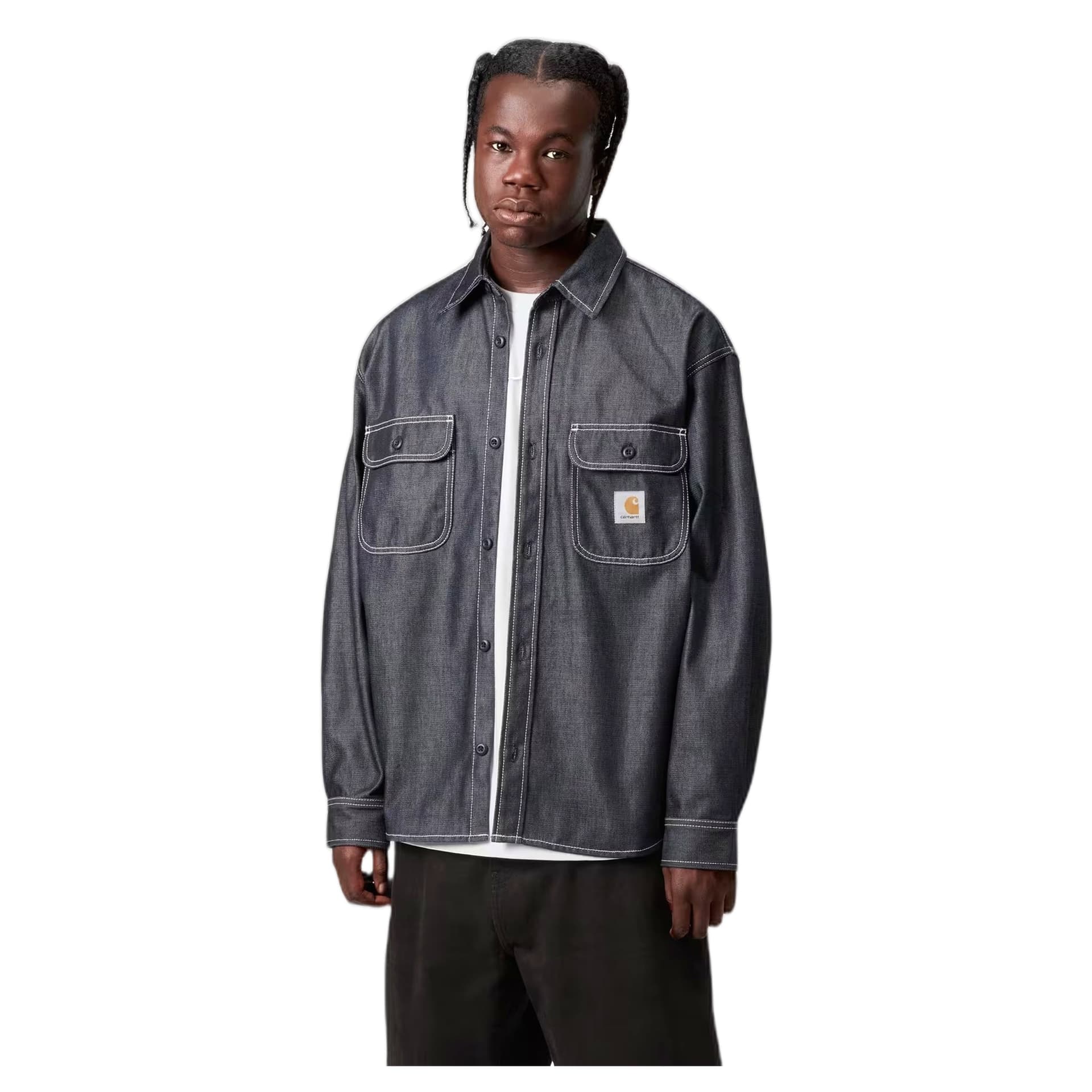 CARHARTT WIP camicia carhartt wip og tigan shirt jacket - blue rigid - 2