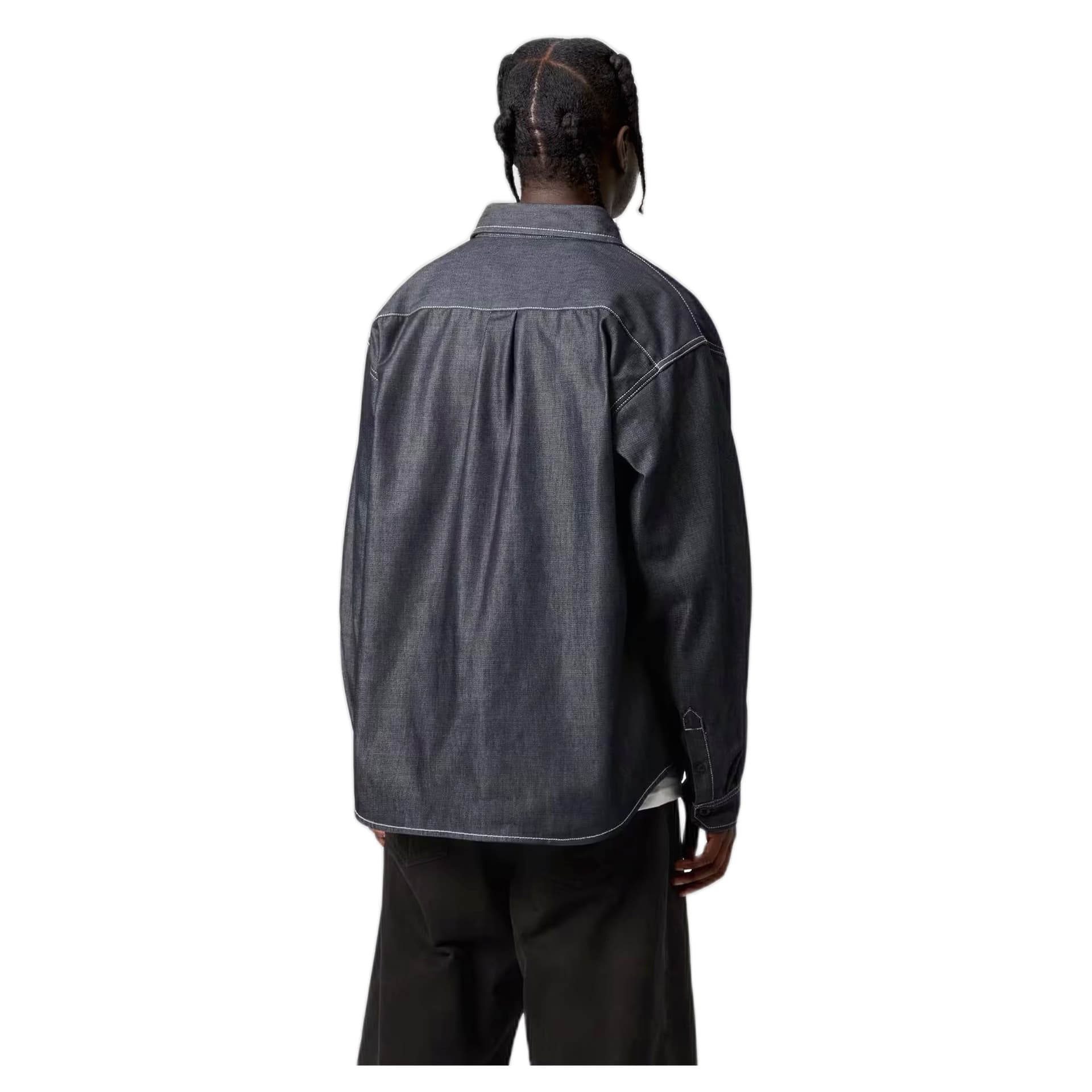 CARHARTT WIP camicia carhartt wip og tigan shirt jacket - blue rigid - 3