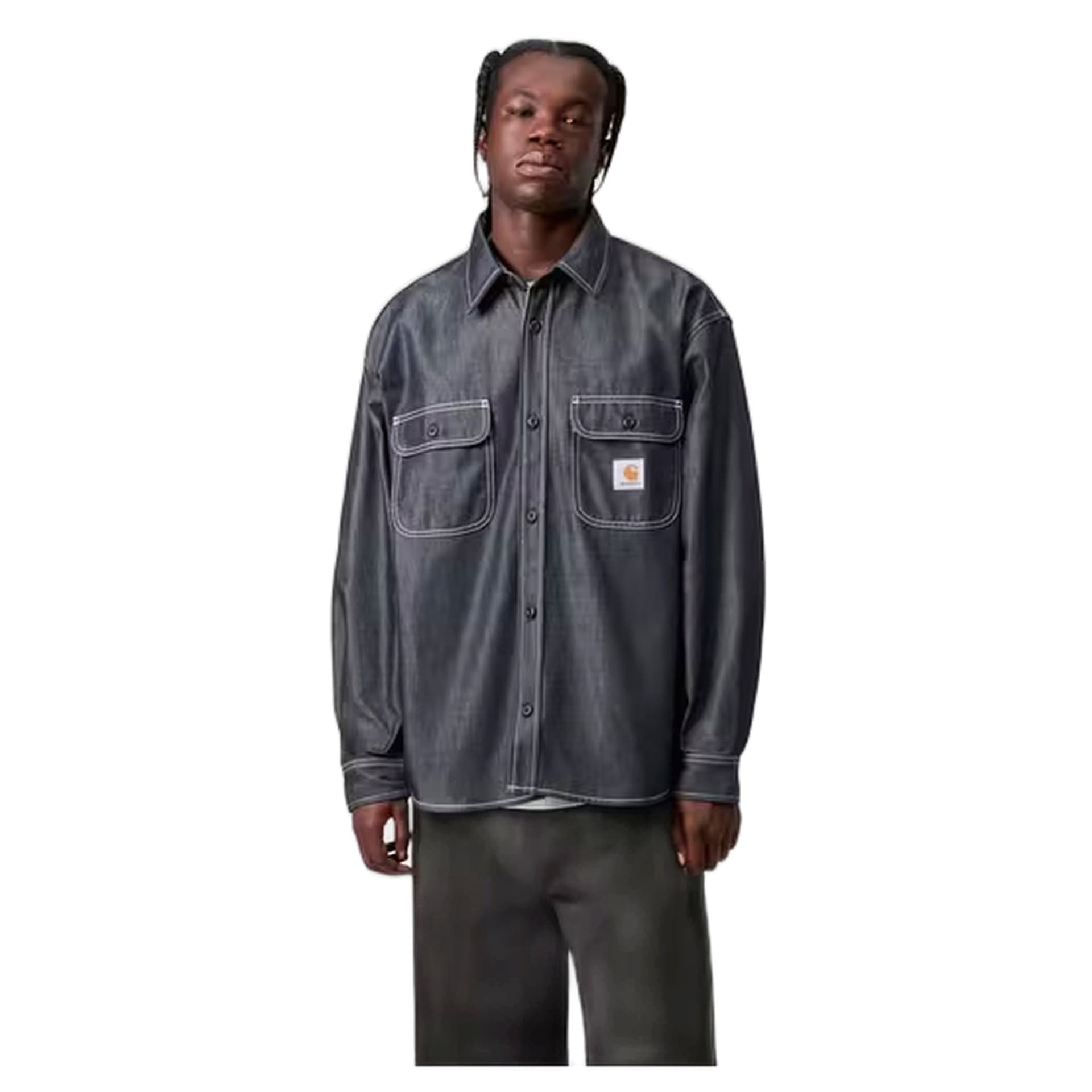 CARHARTT WIP camicia carhartt wip og tigan shirt jacket - blue rigid - 4