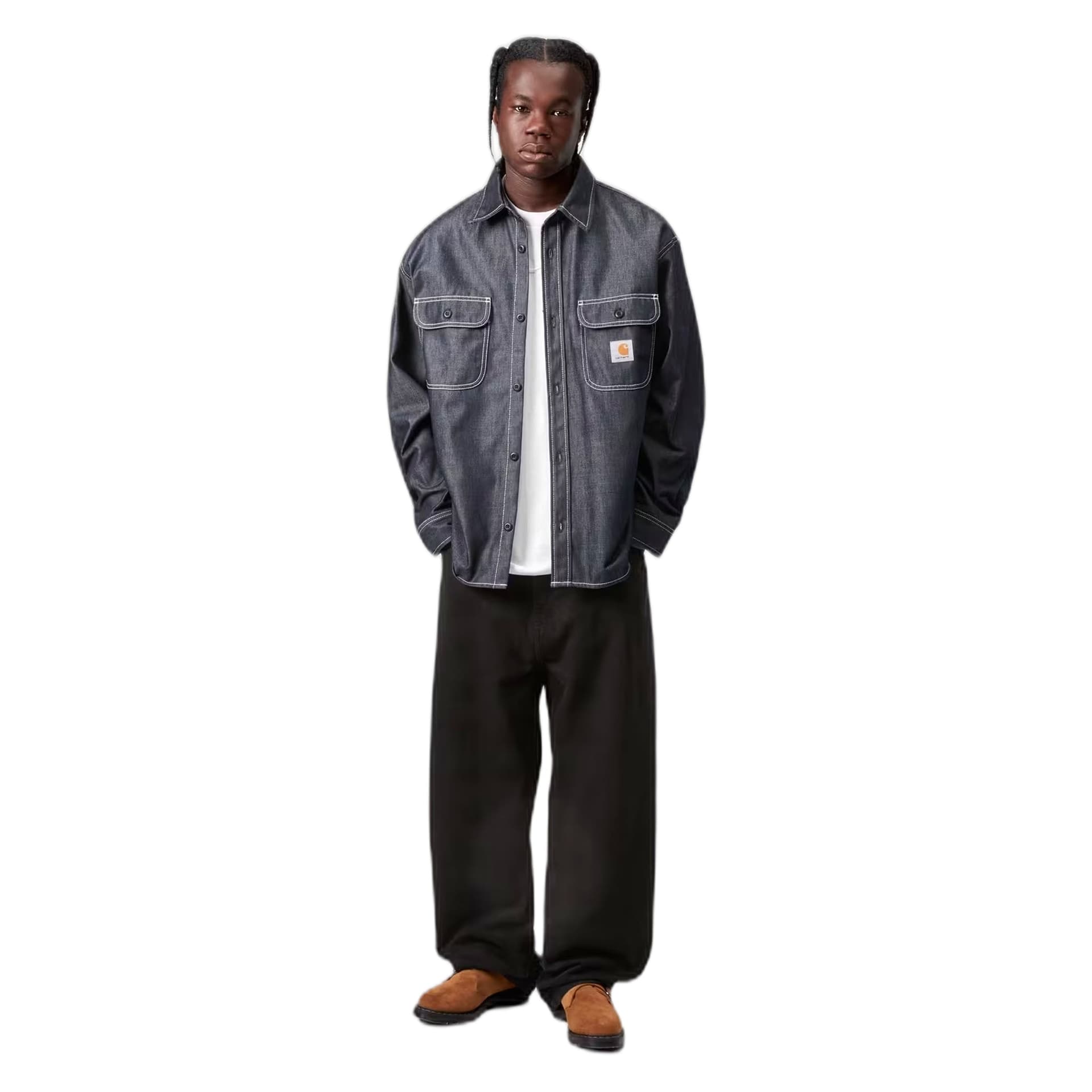 CARHARTT WIP camicia carhartt wip og tigan shirt jacket - blue rigid - 6