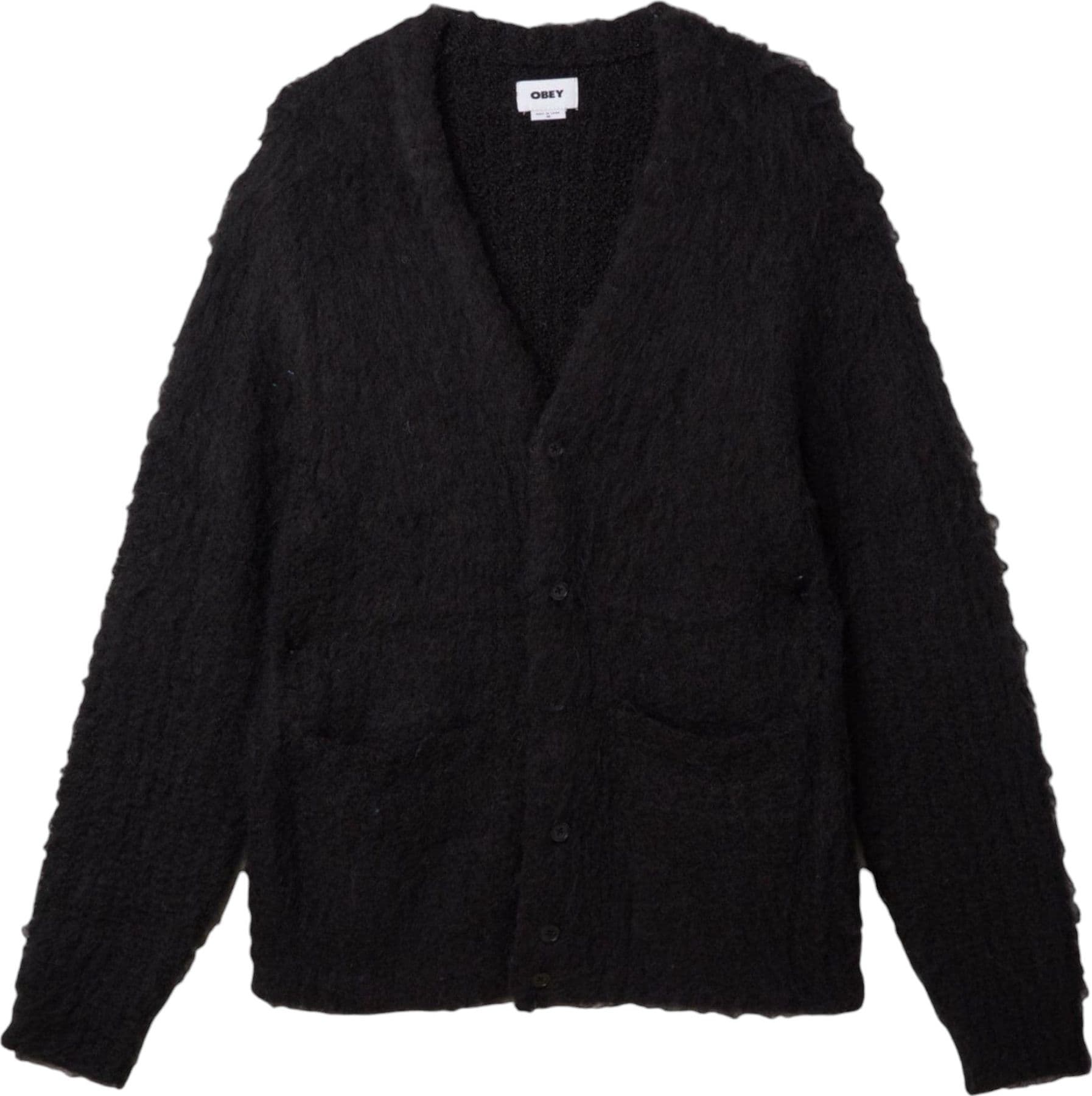 OBEY cardigan obey patron cardigan - black