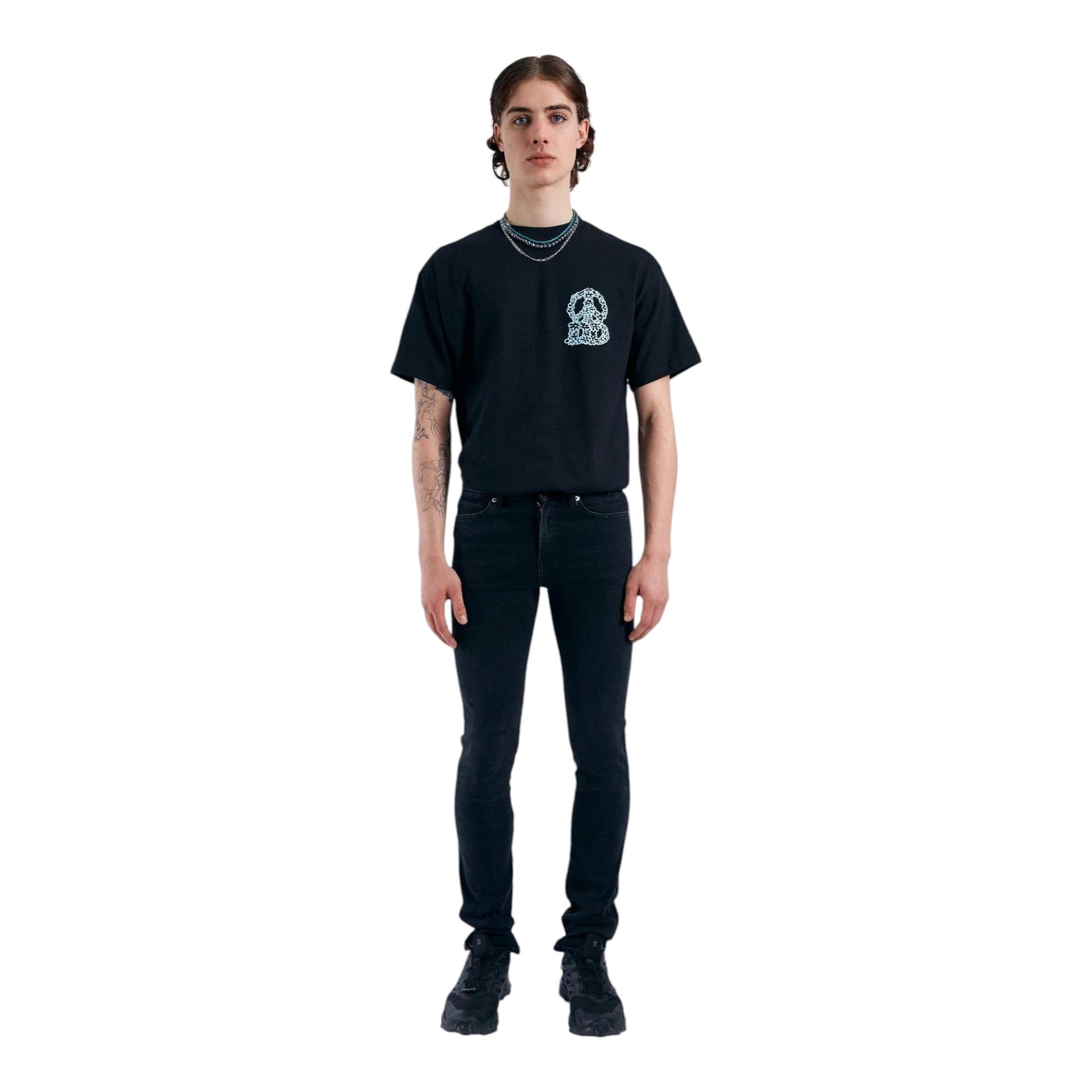 DRDENIM jeans uomo dr denim snap - black mist - 2