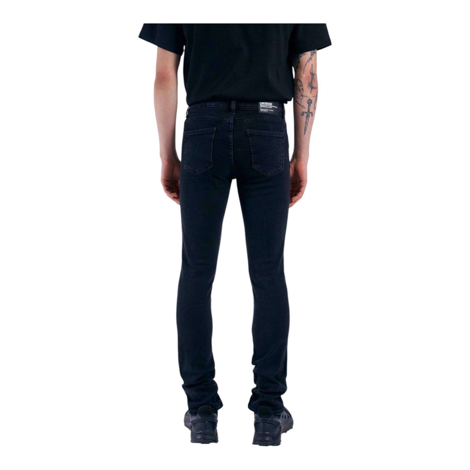 DRDENIM jeans uomo dr denim snap - black mist - 4