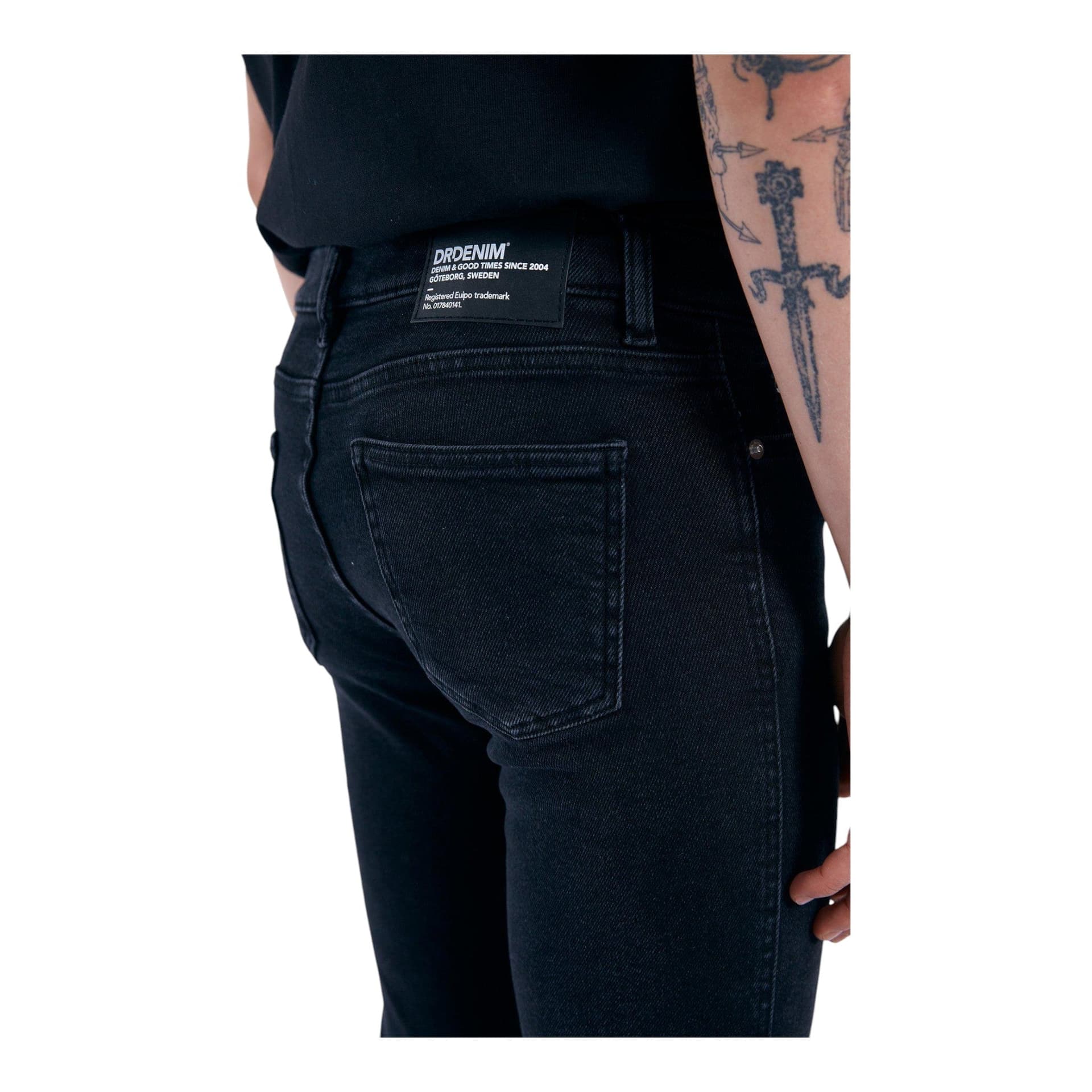 DRDENIM jeans uomo dr denim snap - black mist - 5