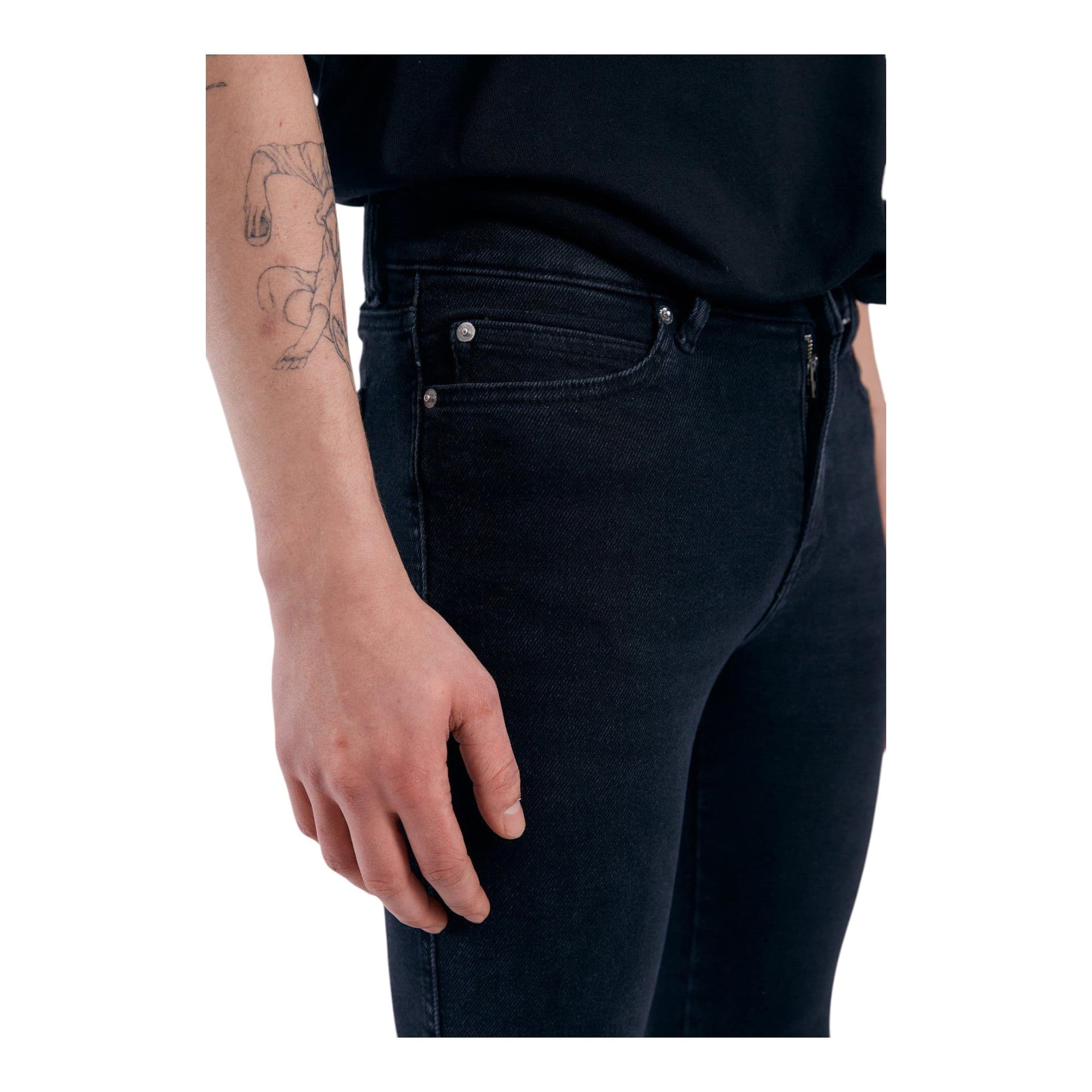 DRDENIM jeans uomo dr denim snap - black mist - 6