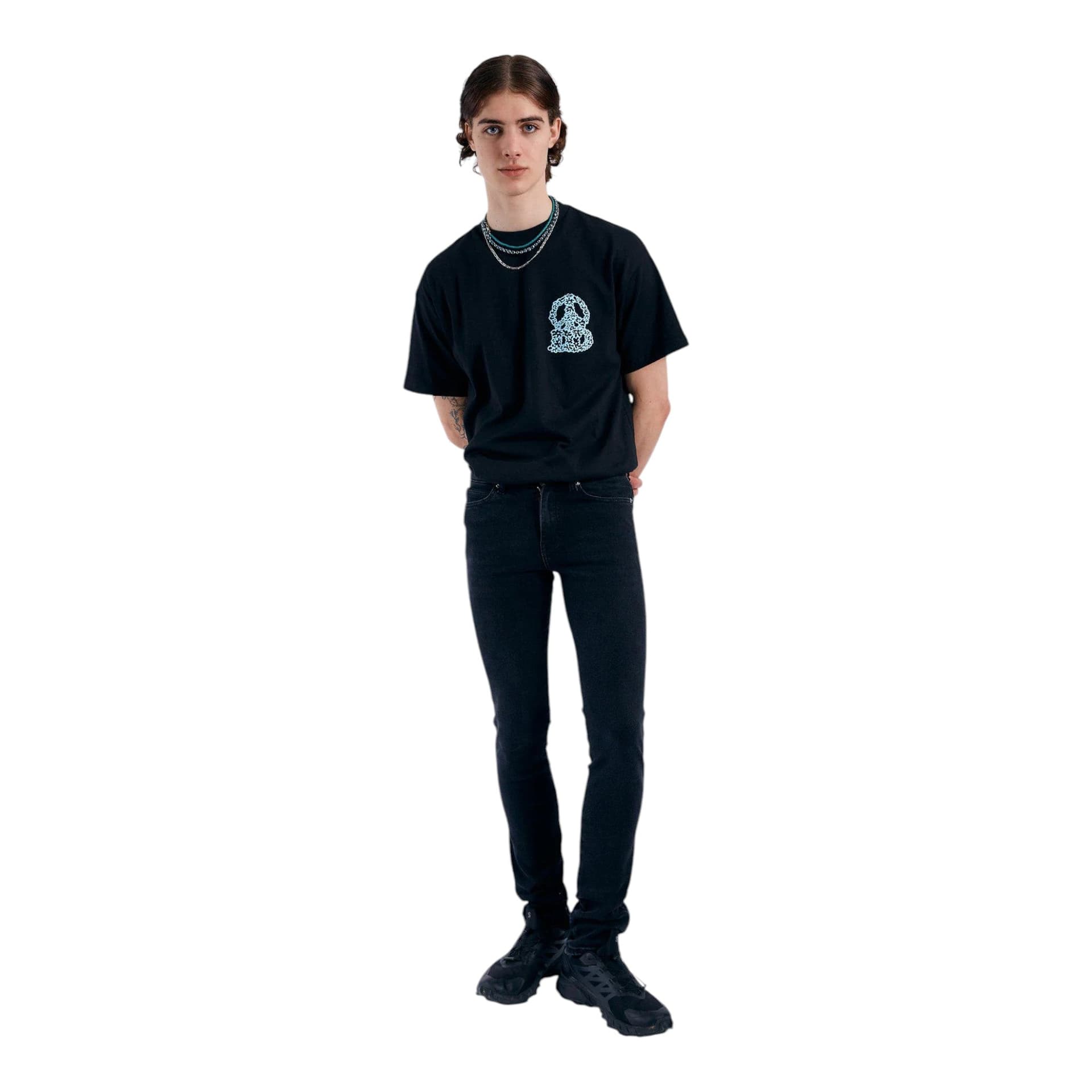 DRDENIM jeans uomo dr denim snap - black mist - 7