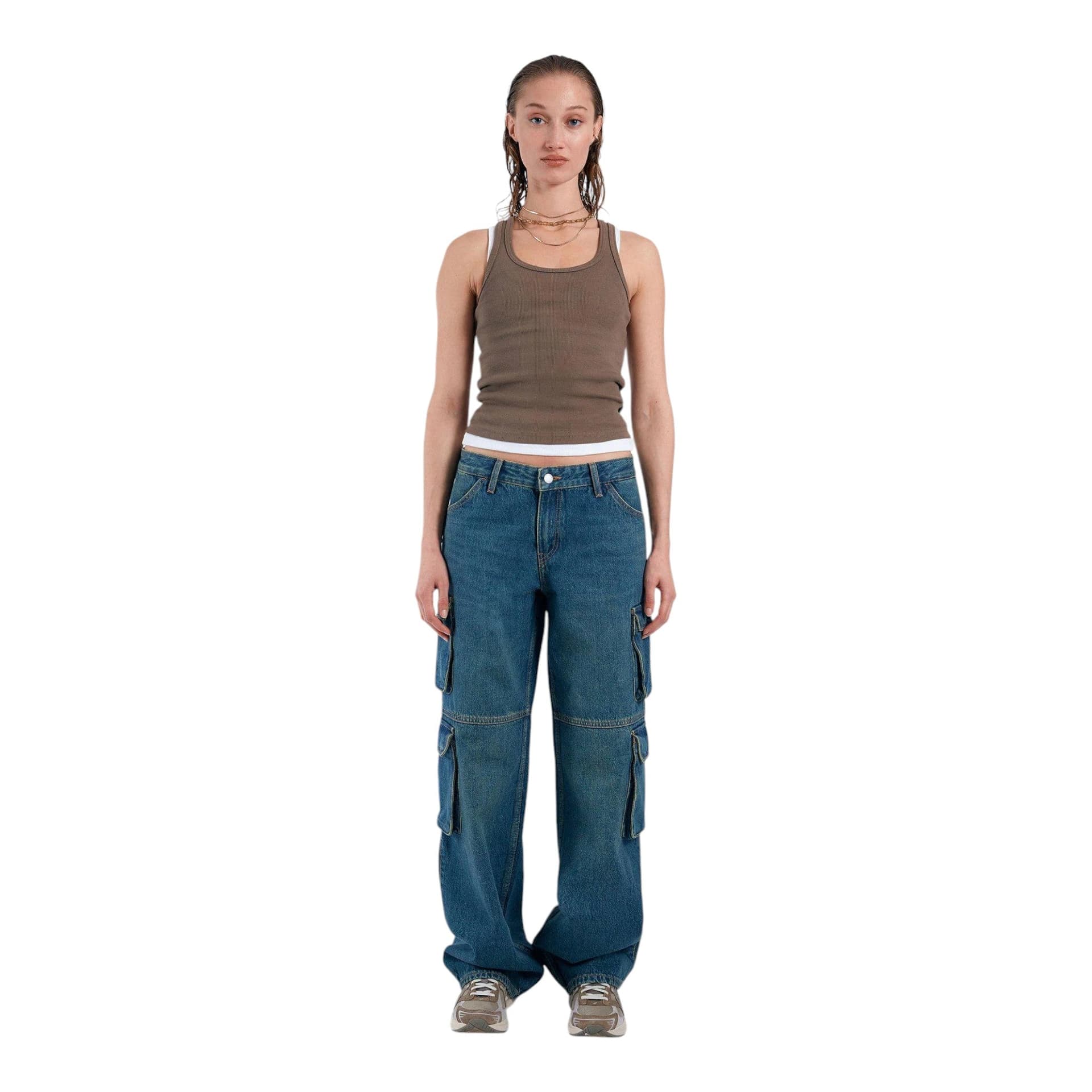 DRDENIM jeans dr denim hill multi cargo - blu stream mid greenish - 7