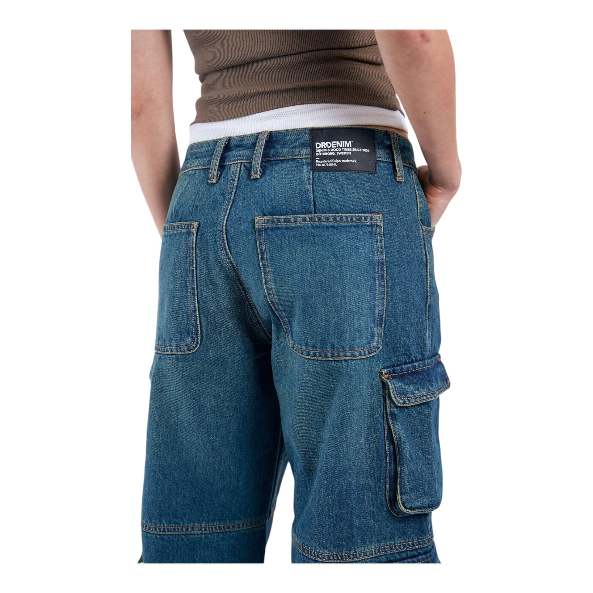 DRDENIM jeans dr denim hill multi cargo - blu stream mid greenish - 4