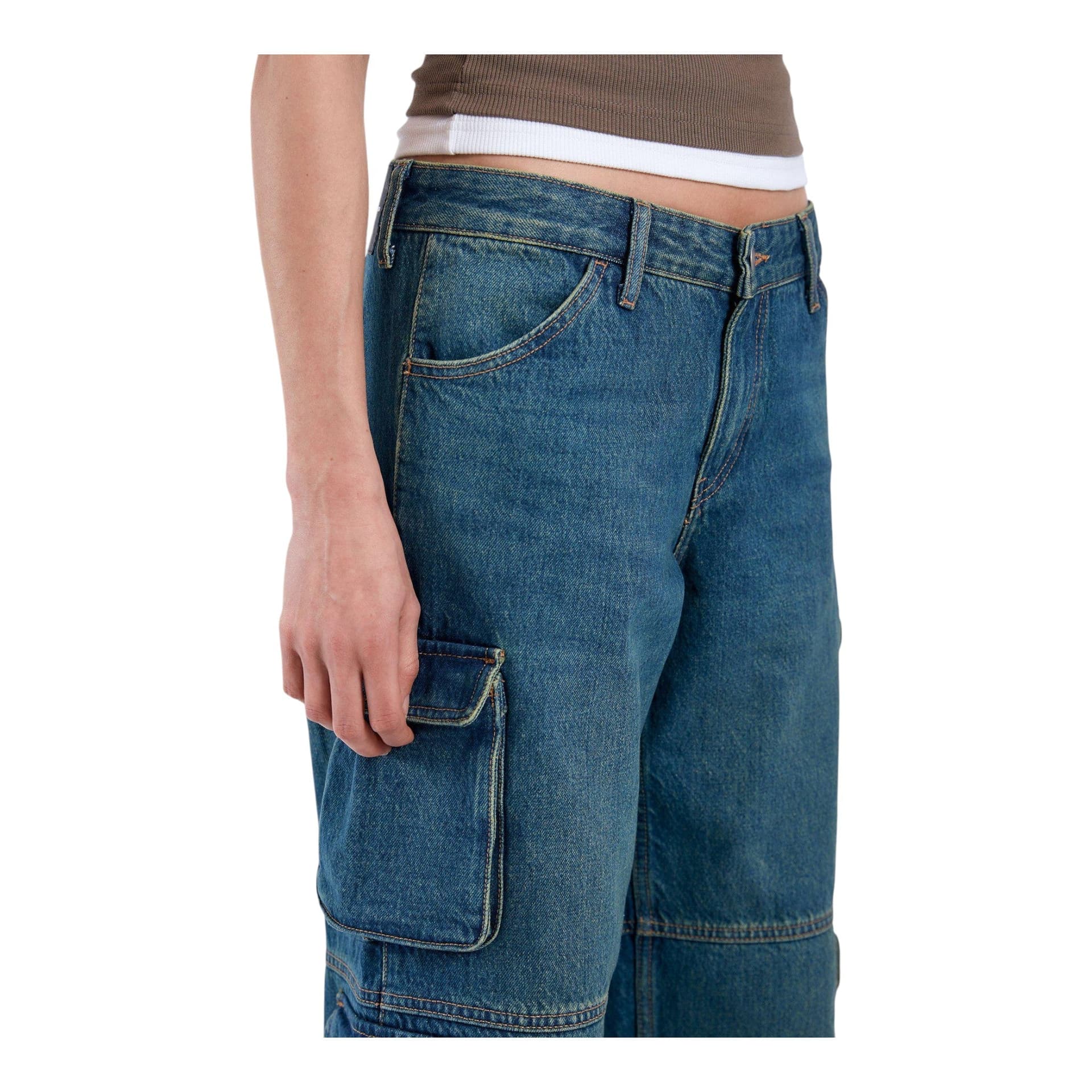 DRDENIM jeans dr denim hill multi cargo - blu stream mid greenish - 5