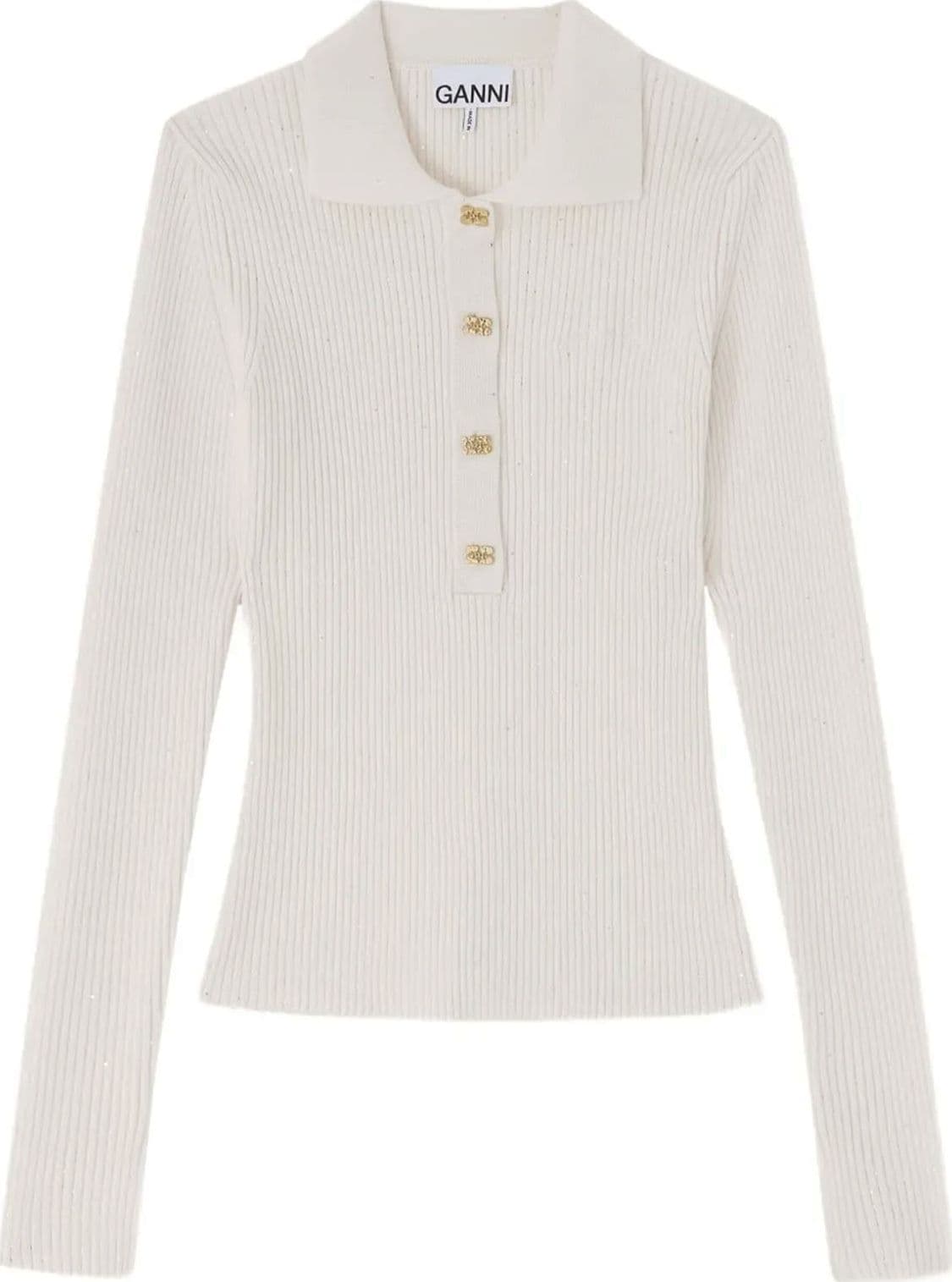 GANNI  T-shirt e Polo Ivory - 5
