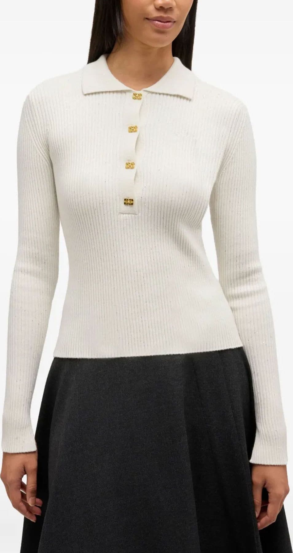 GANNI  T-shirt e Polo Ivory - 3