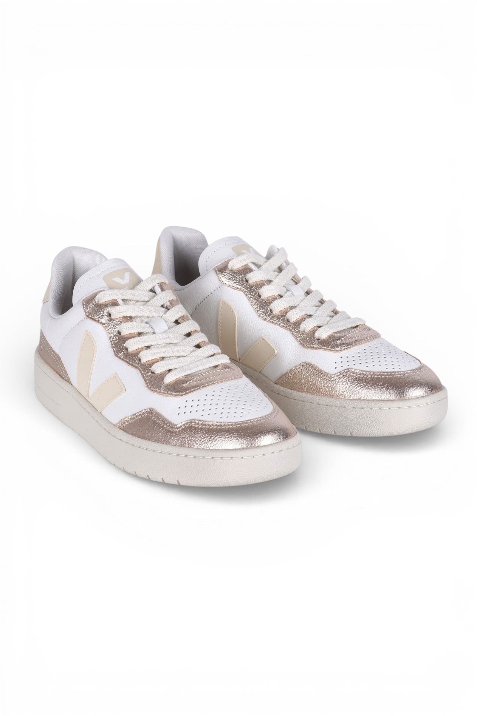 VEJA Veja - Sneakers - 471073 - Bianco/Oro - 2