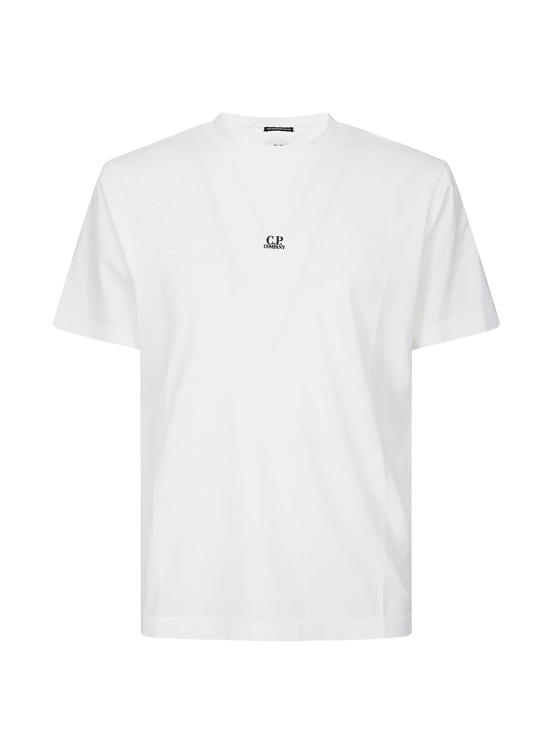 C.P. Company  - T-Shirt C.P Bianca e Nera da Uomo - 5