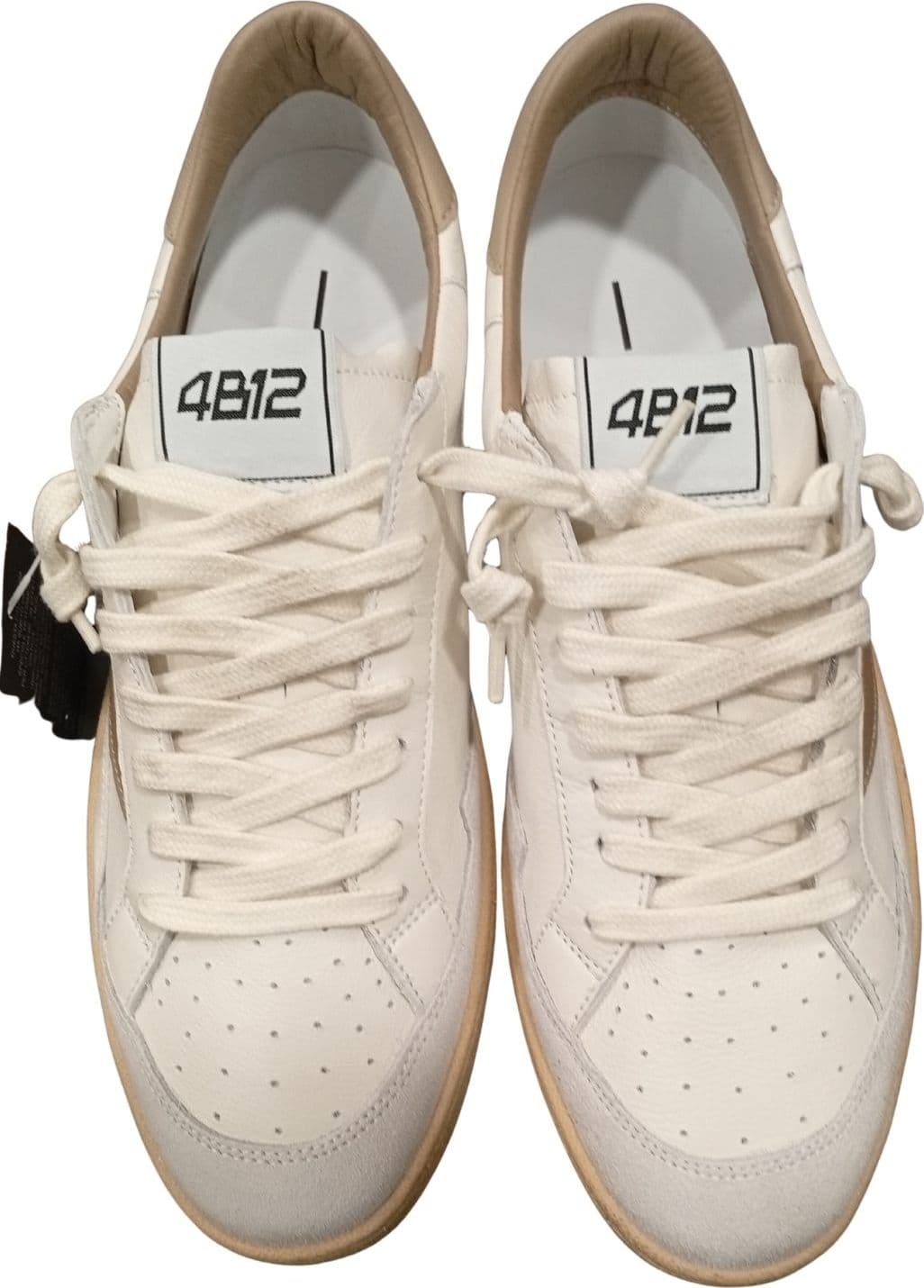 4B12 Sneakers In Pelle Uomo  Playnew Camel - 3