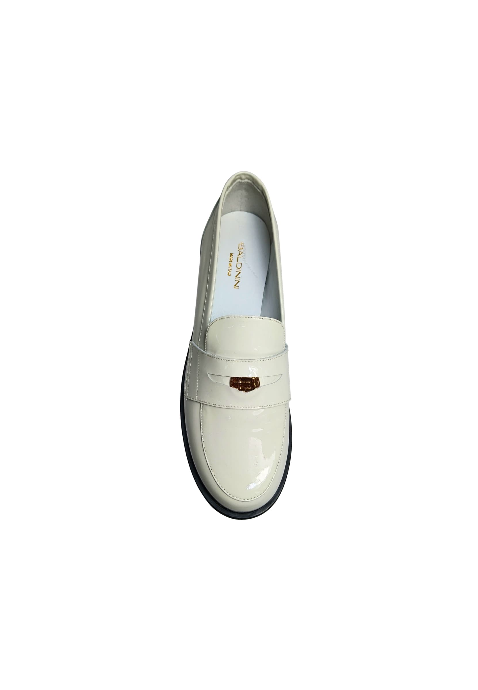 BALDININI SHOES D5F007P2VERN0030 Baldinini shoes Donna Pelle verniciata Bianco Sporco - 3