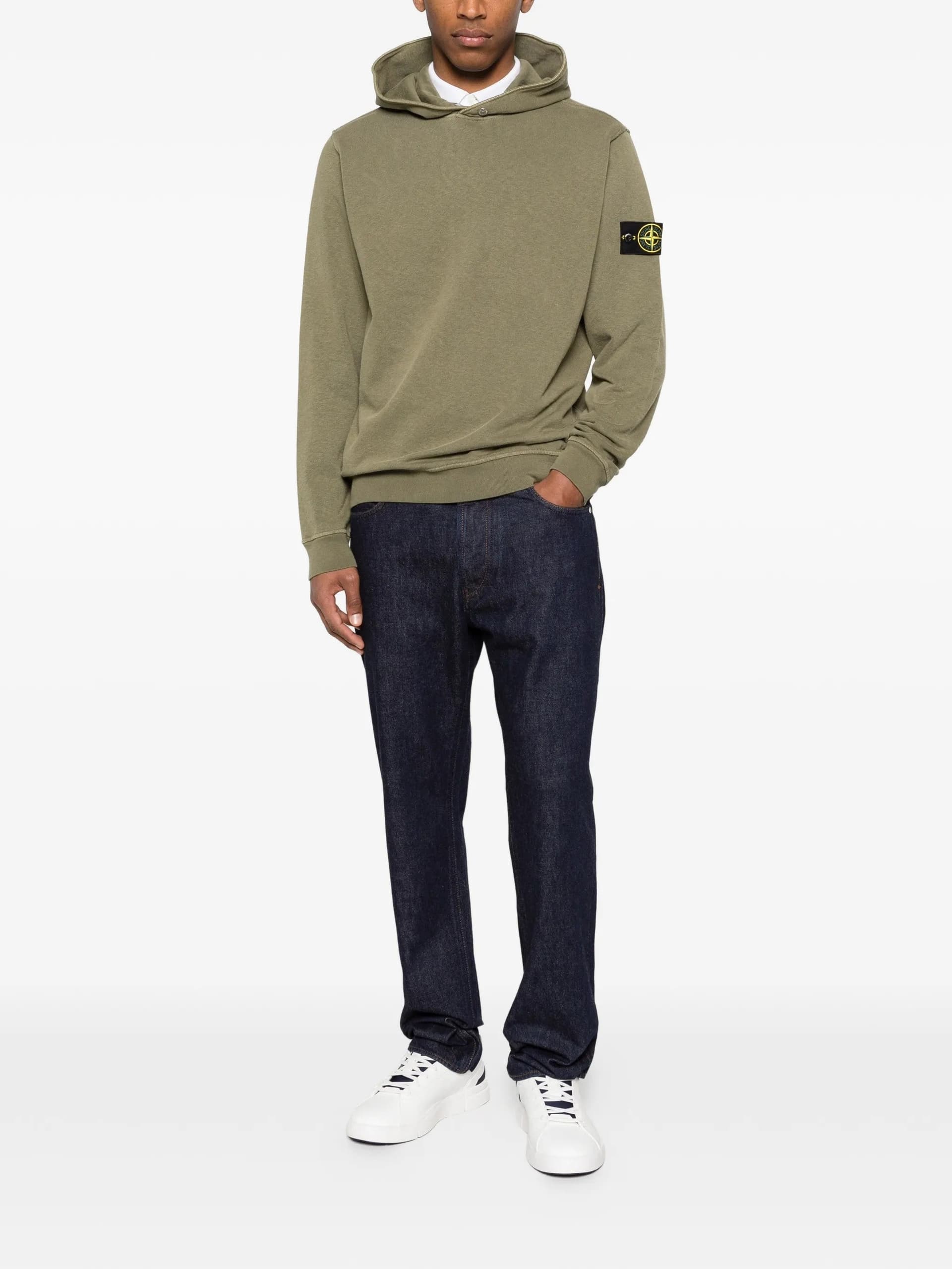 STONE ISLAND Stone Island - Maglia Grigia e Verde da Uomo - 2