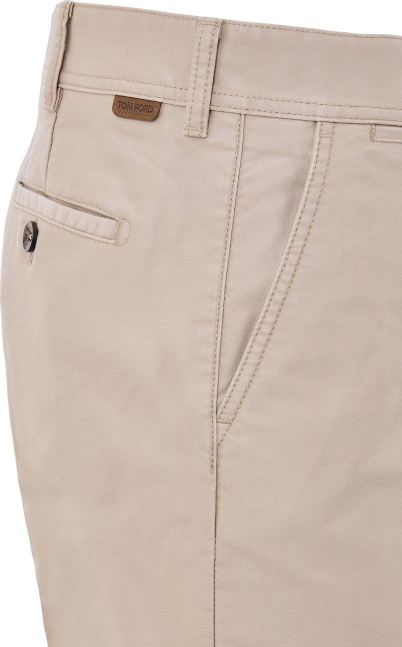 Tom Ford Pantalone Chino in Tessuto Tecnico Beige - 3