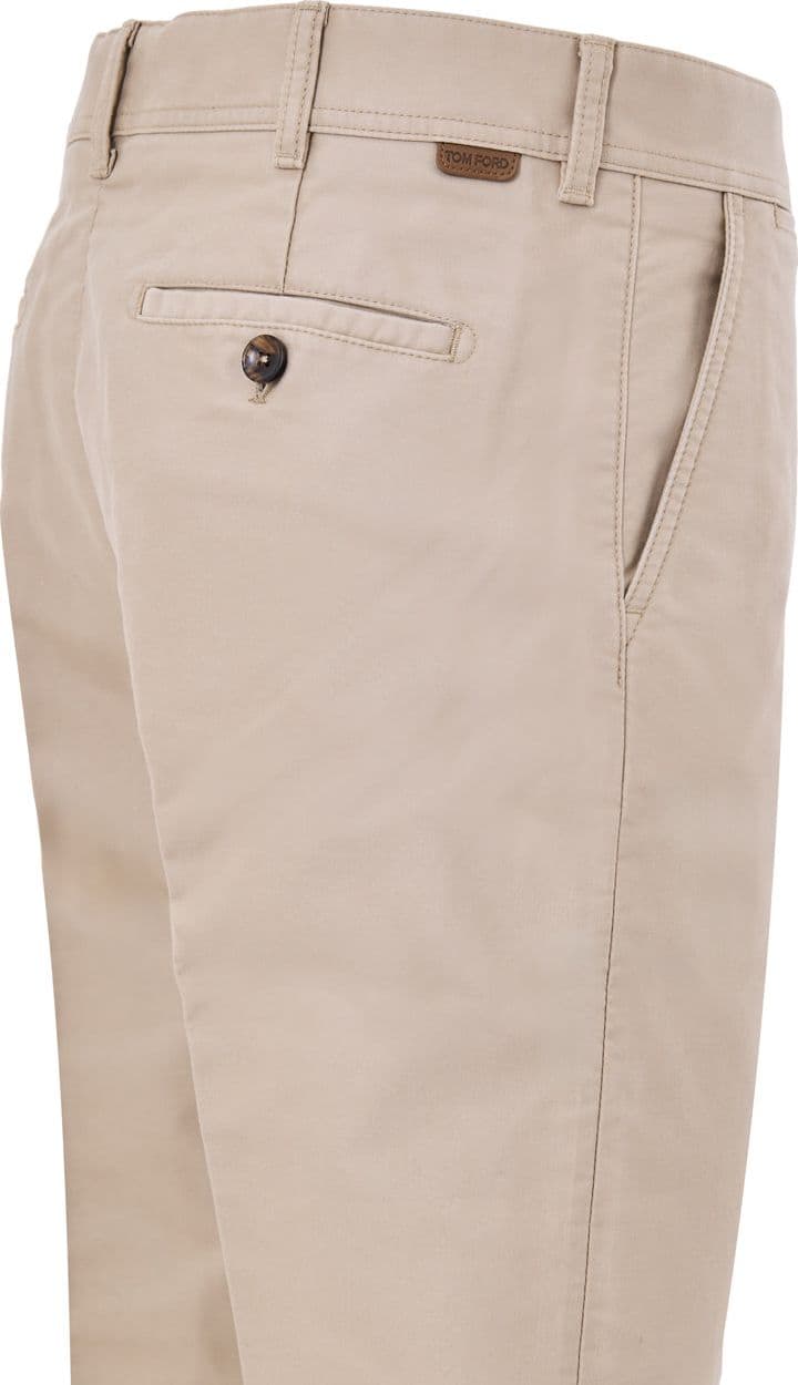 Tom Ford Pantalone Chino in Tessuto Tecnico Beige - 4