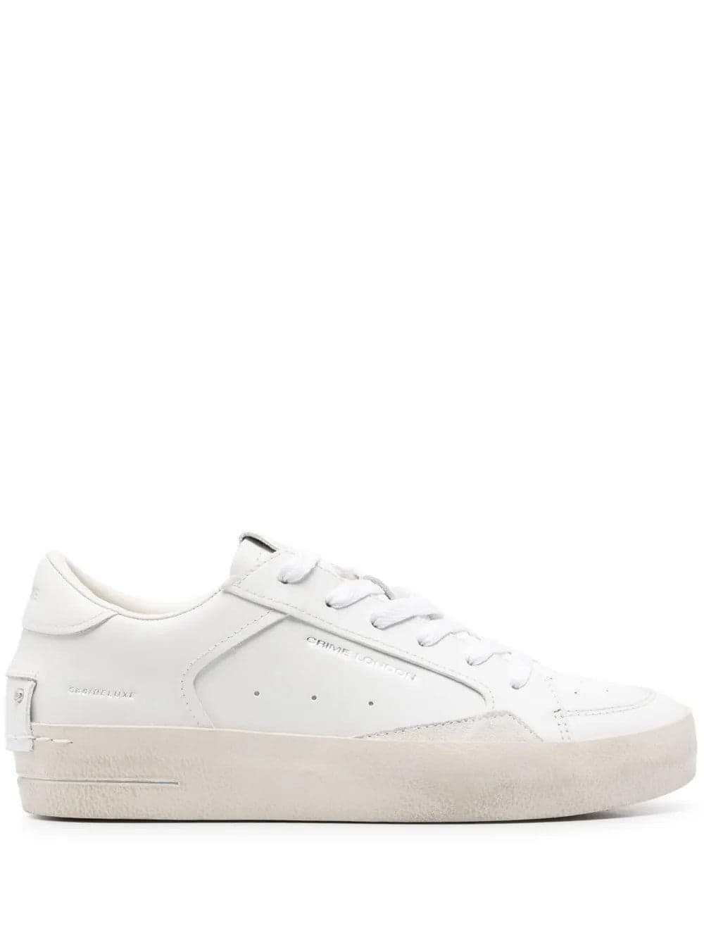 Crime London  - Sneakers SK8 Deluxe Bianche da Donna - 5