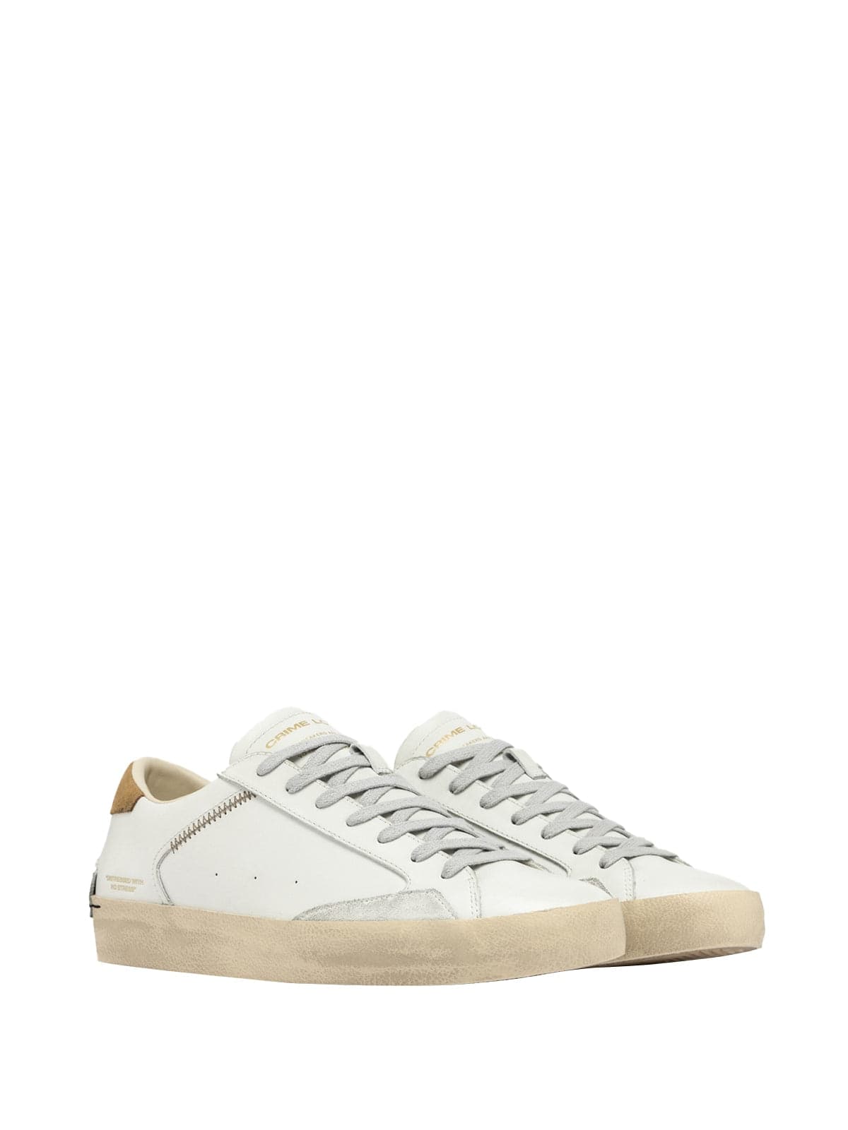 Crime London  - Sneakers Bianche da Uomo - 2