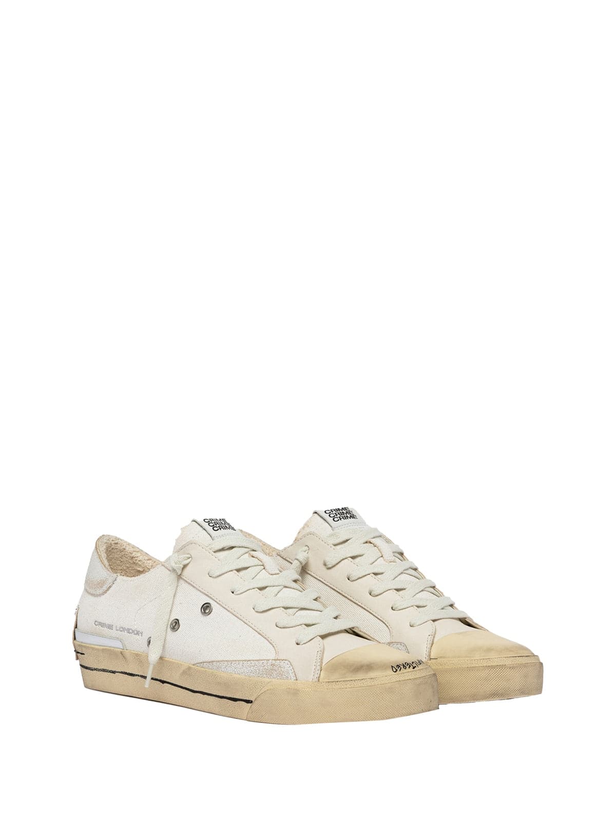 Crime London  - Sneakers Bianche da Uomo - 2