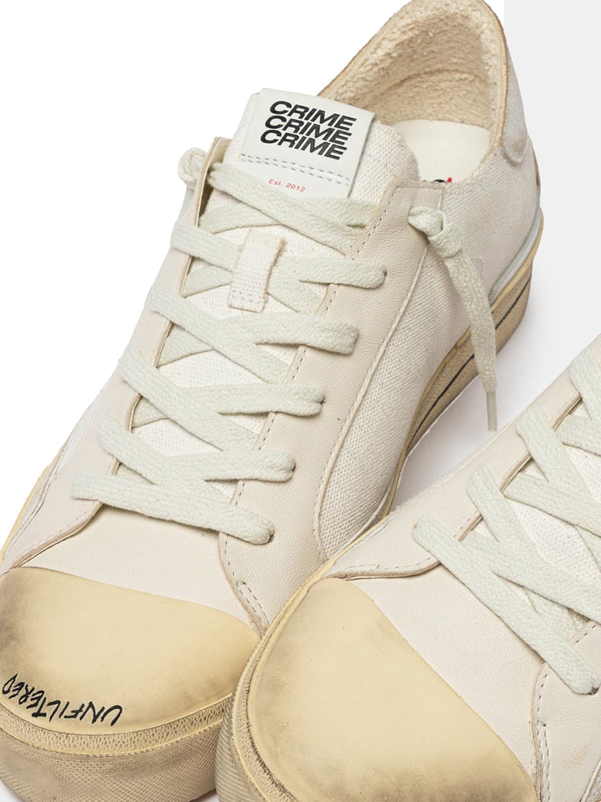 Crime London  - Sneakers Bianche da Uomo - 4