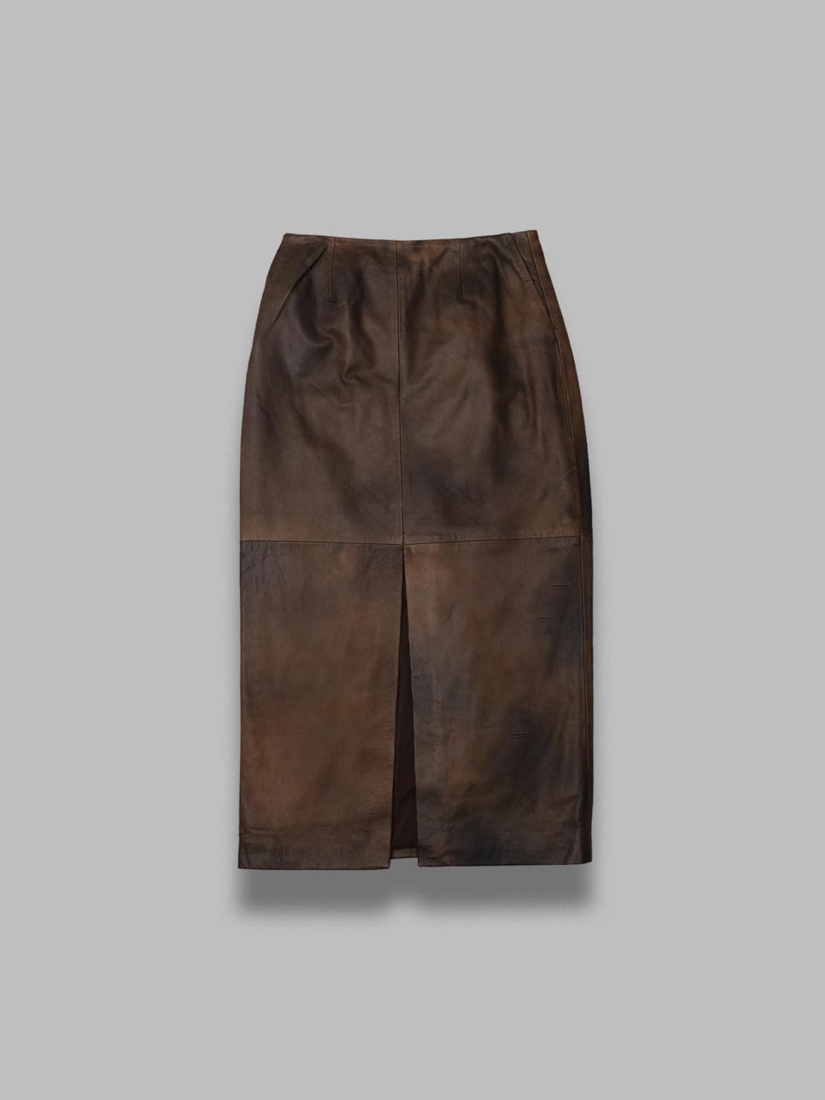 ROTATE leather midi pencil skirt - 5