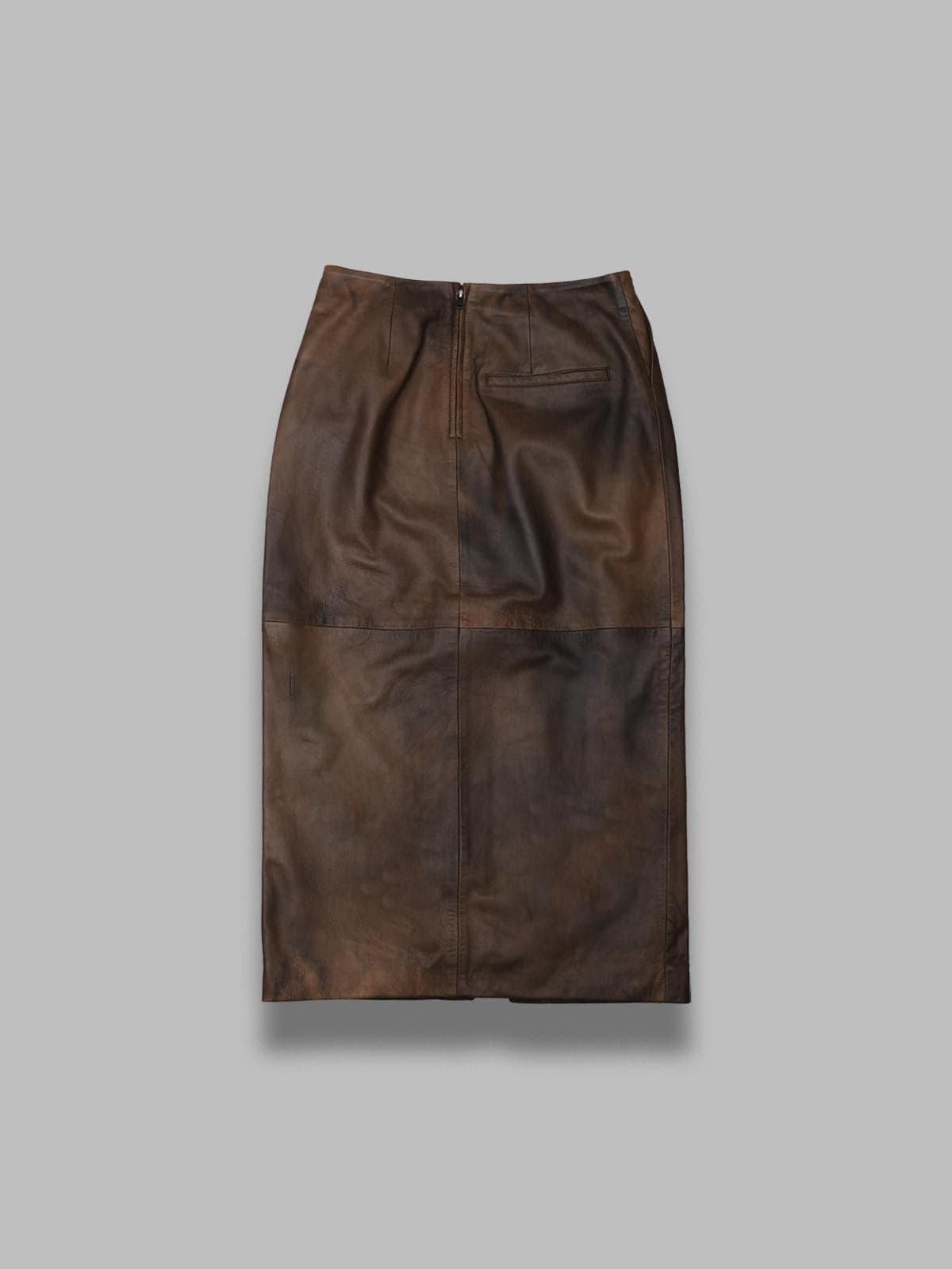 ROTATE leather midi pencil skirt - 2