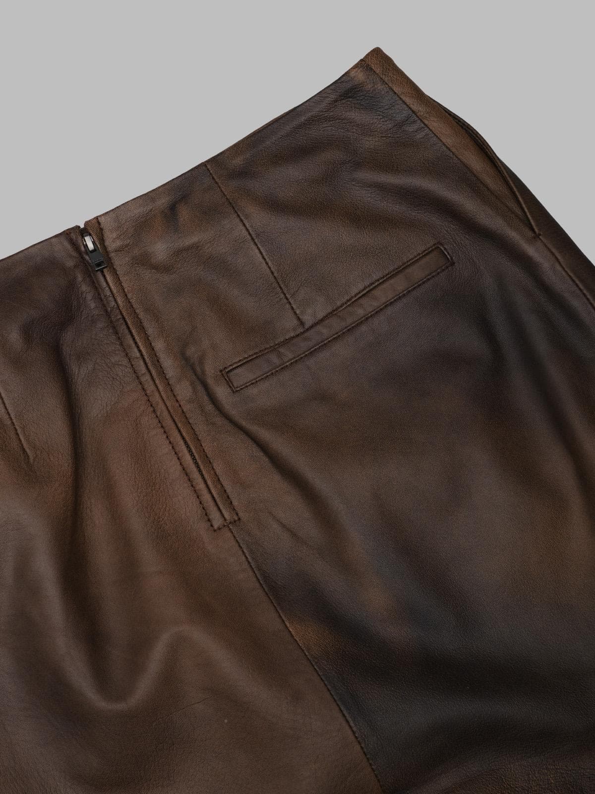 ROTATE leather midi pencil skirt - 4