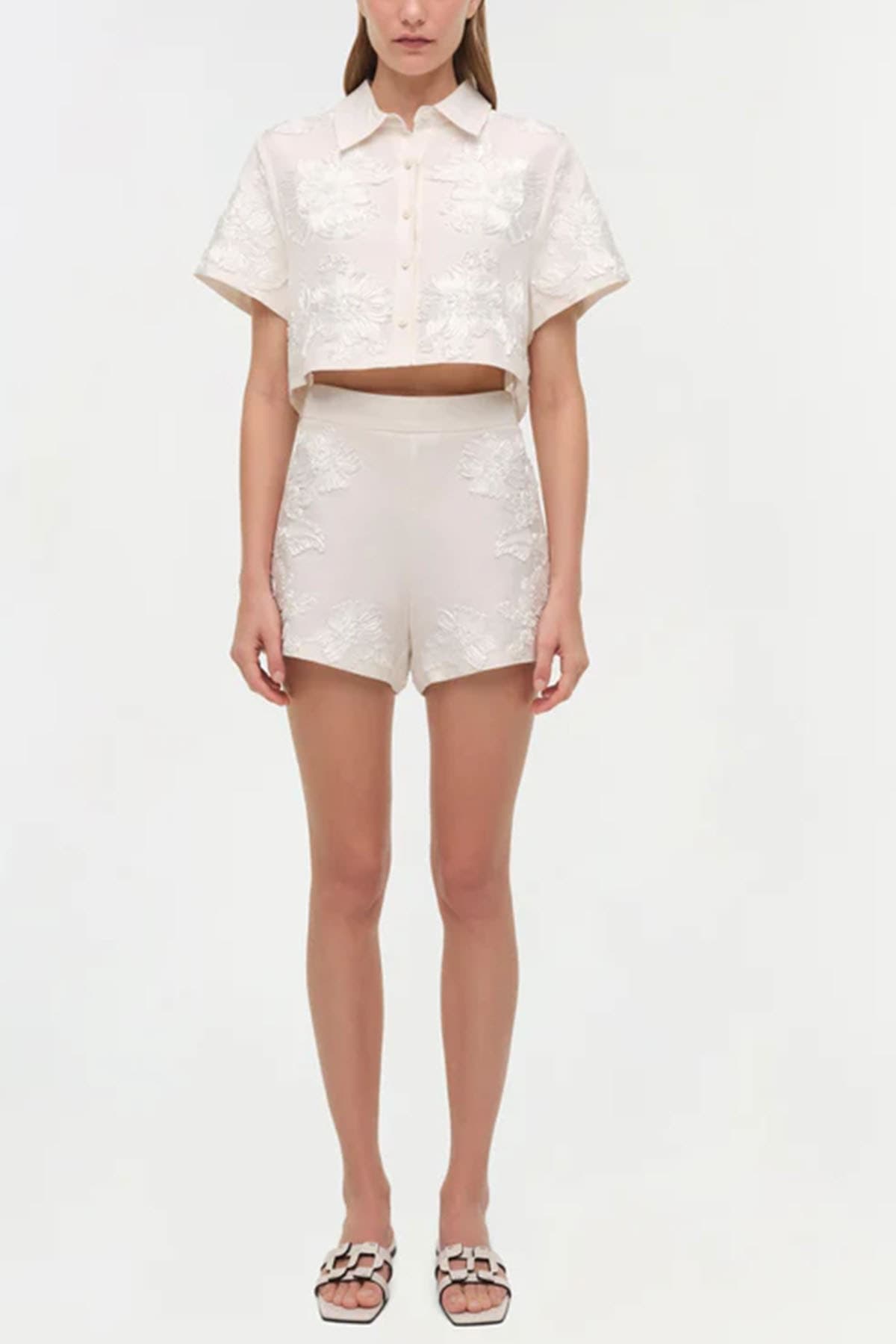 SIMKHAI  Pantaloncini Ivory - 2