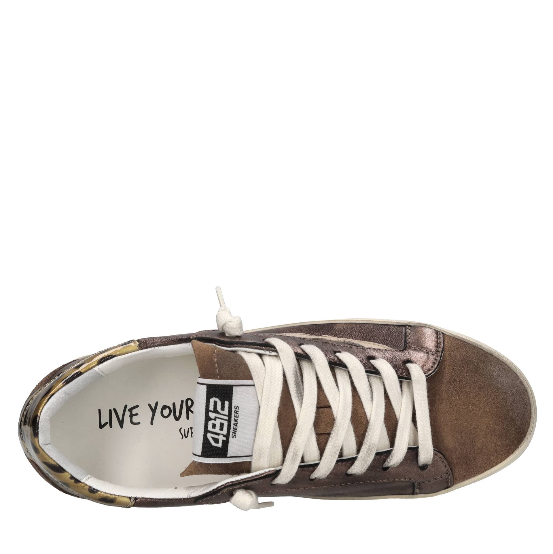 4B12  Sneakers Marrone - 5