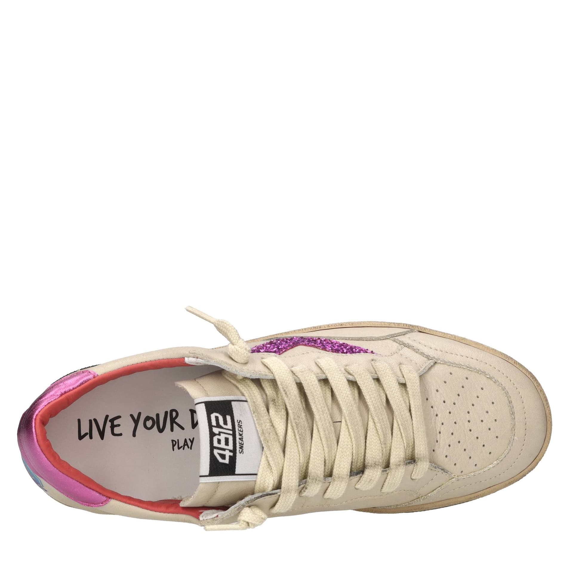 4B12  Sneakers Beige - 5