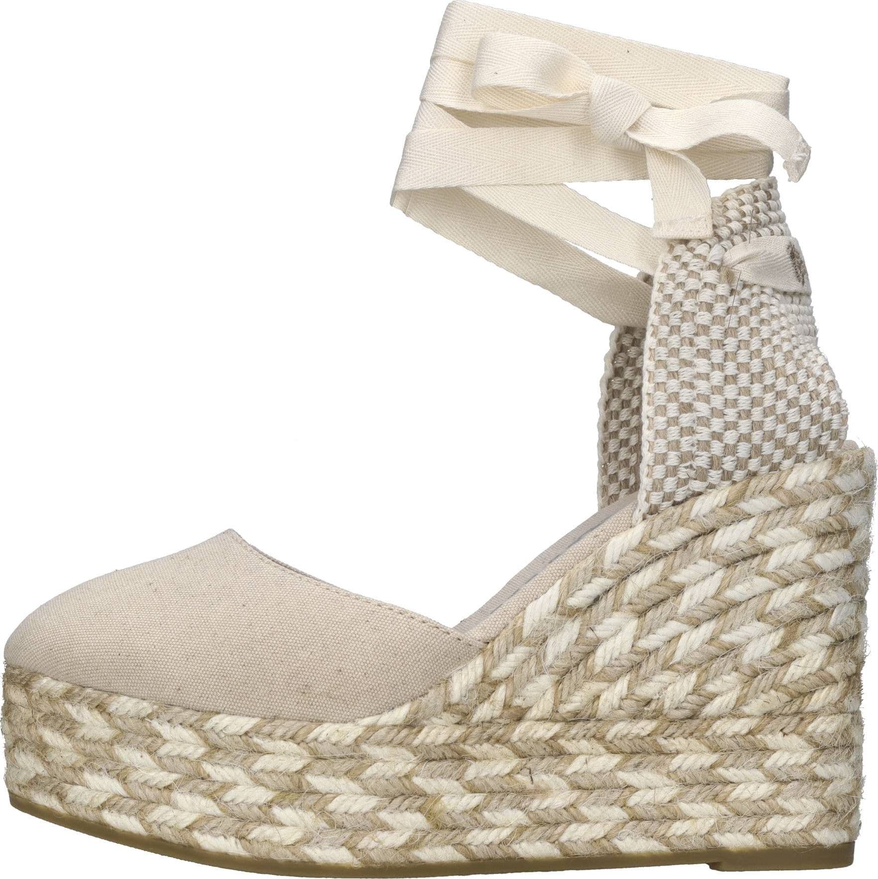 Espadrilles  Scarpe con Tacco Beige - 6