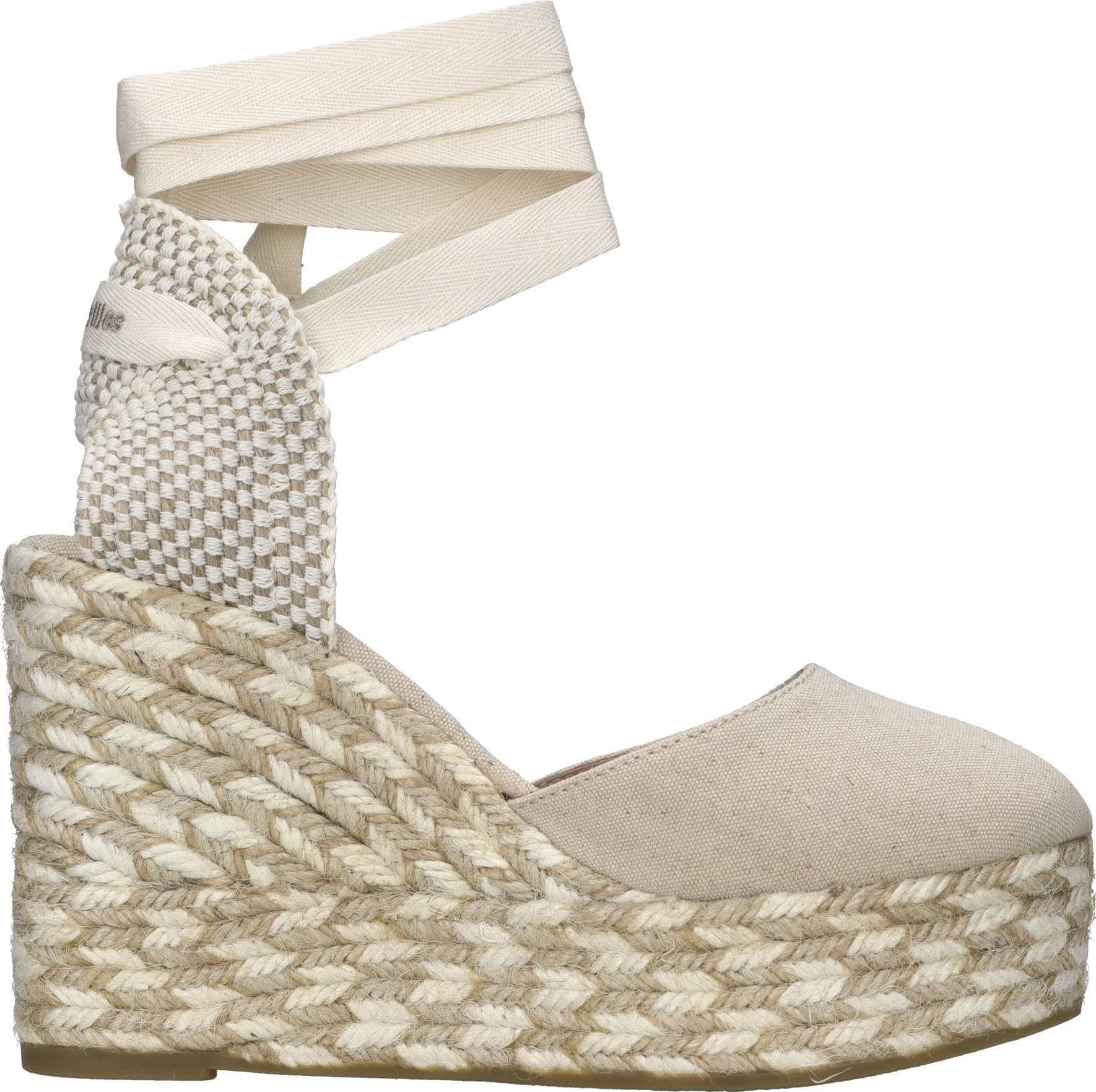 Espadrilles  Scarpe con Tacco Beige - 3