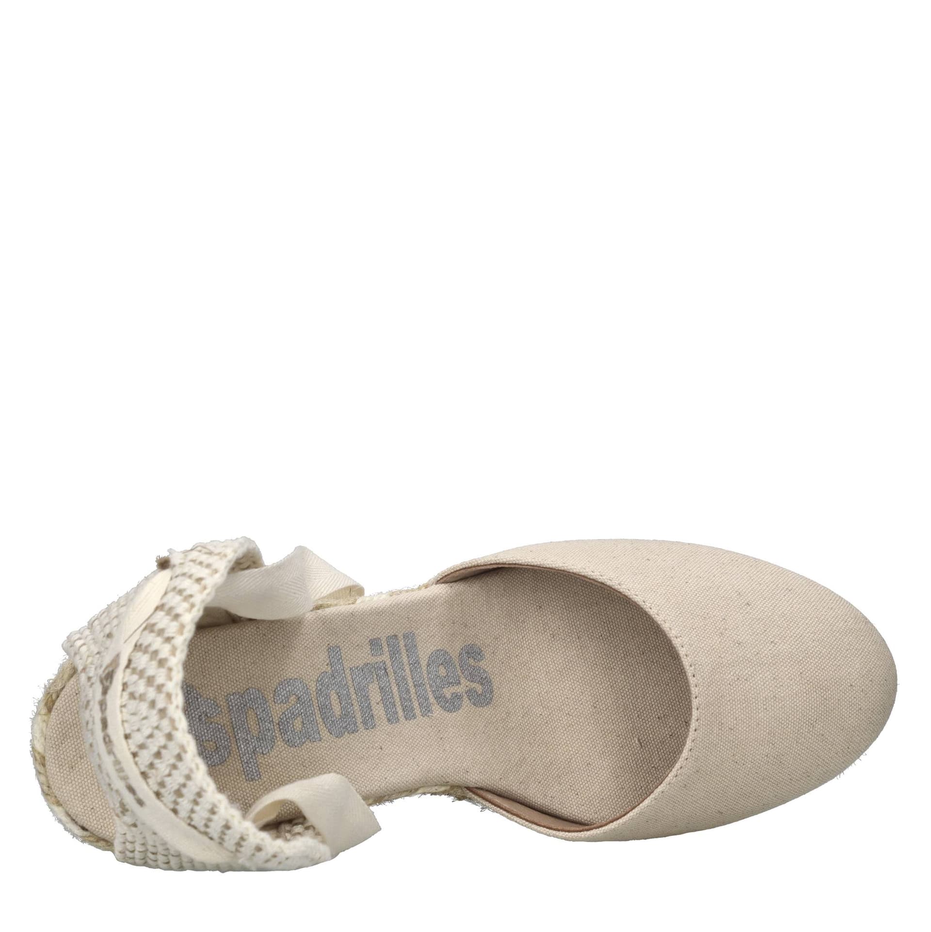 Espadrilles  Scarpe con Tacco Beige - 5