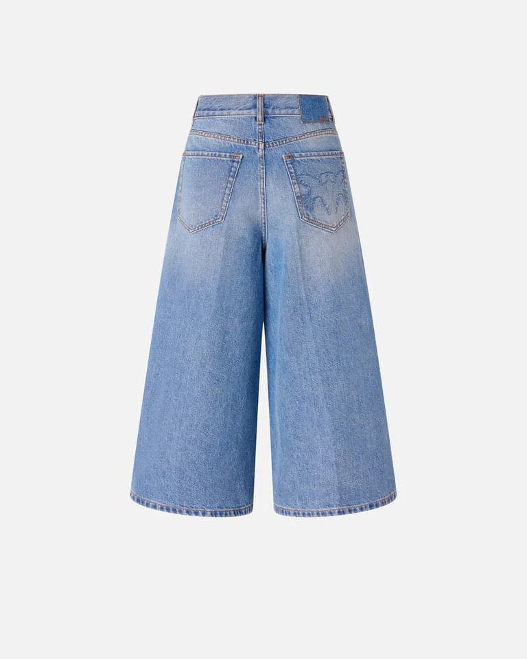 Pinko   BURKINA BERMUDA CLOUDY BLUE DENIM SS26 - 6
