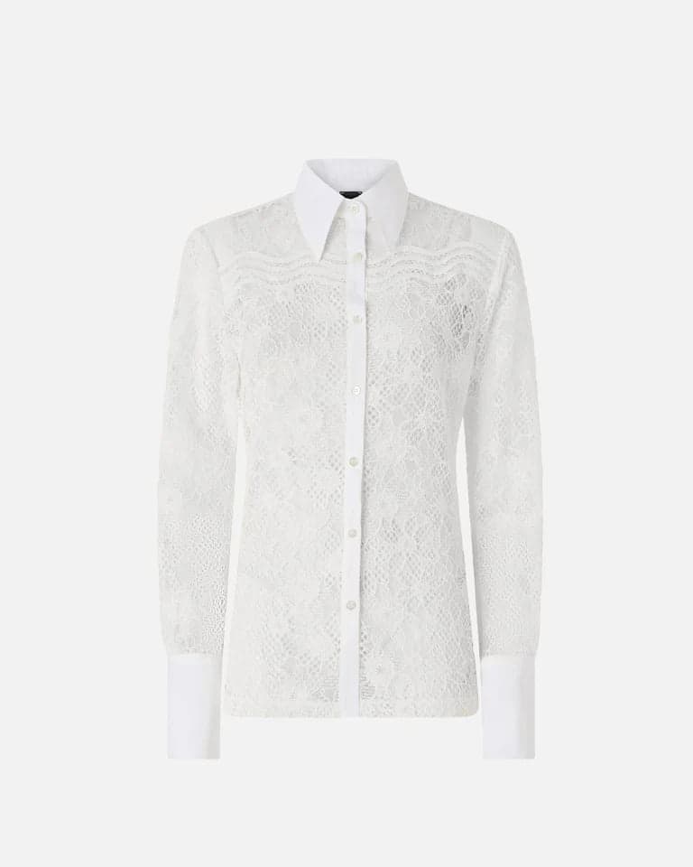 Pinko   COLINE CAMICIA PIZZO REBRODE SS26 - 5
