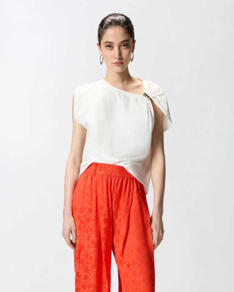 Pinko   MELODY MAGLIA JERSEY COTONE STRETCH SS26 - 13