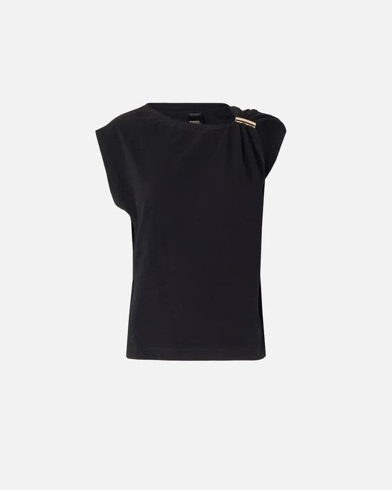 Pinko   MELODY MAGLIA JERSEY COTONE STRETCH SS26 - 11