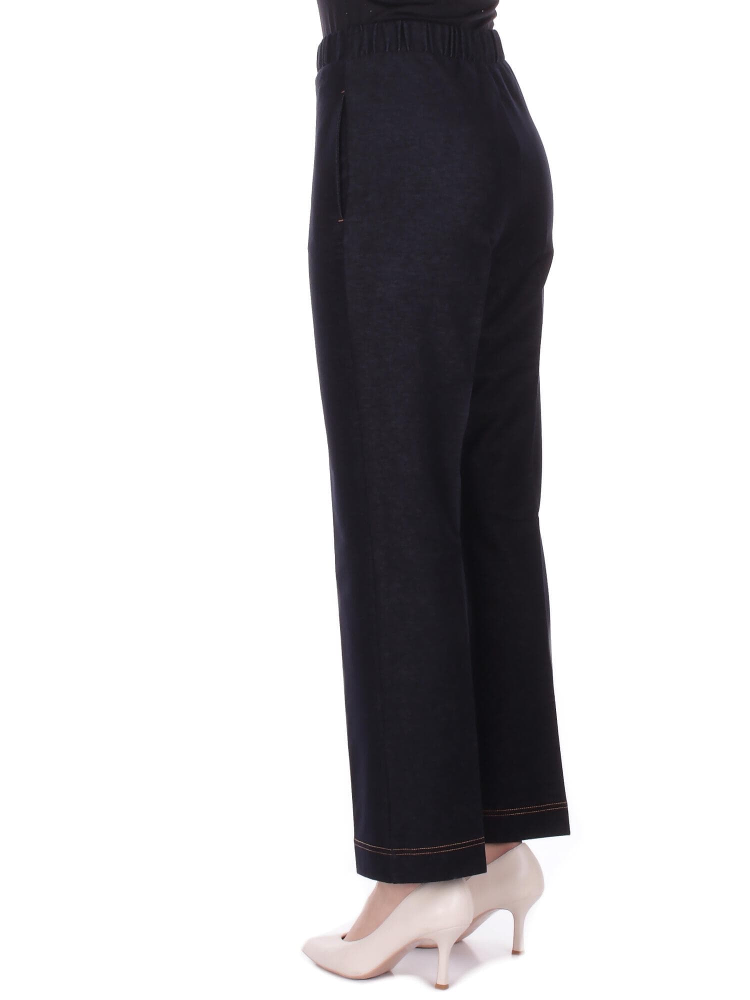 MM MAX MARA  Pantaloni Blu navy - 3