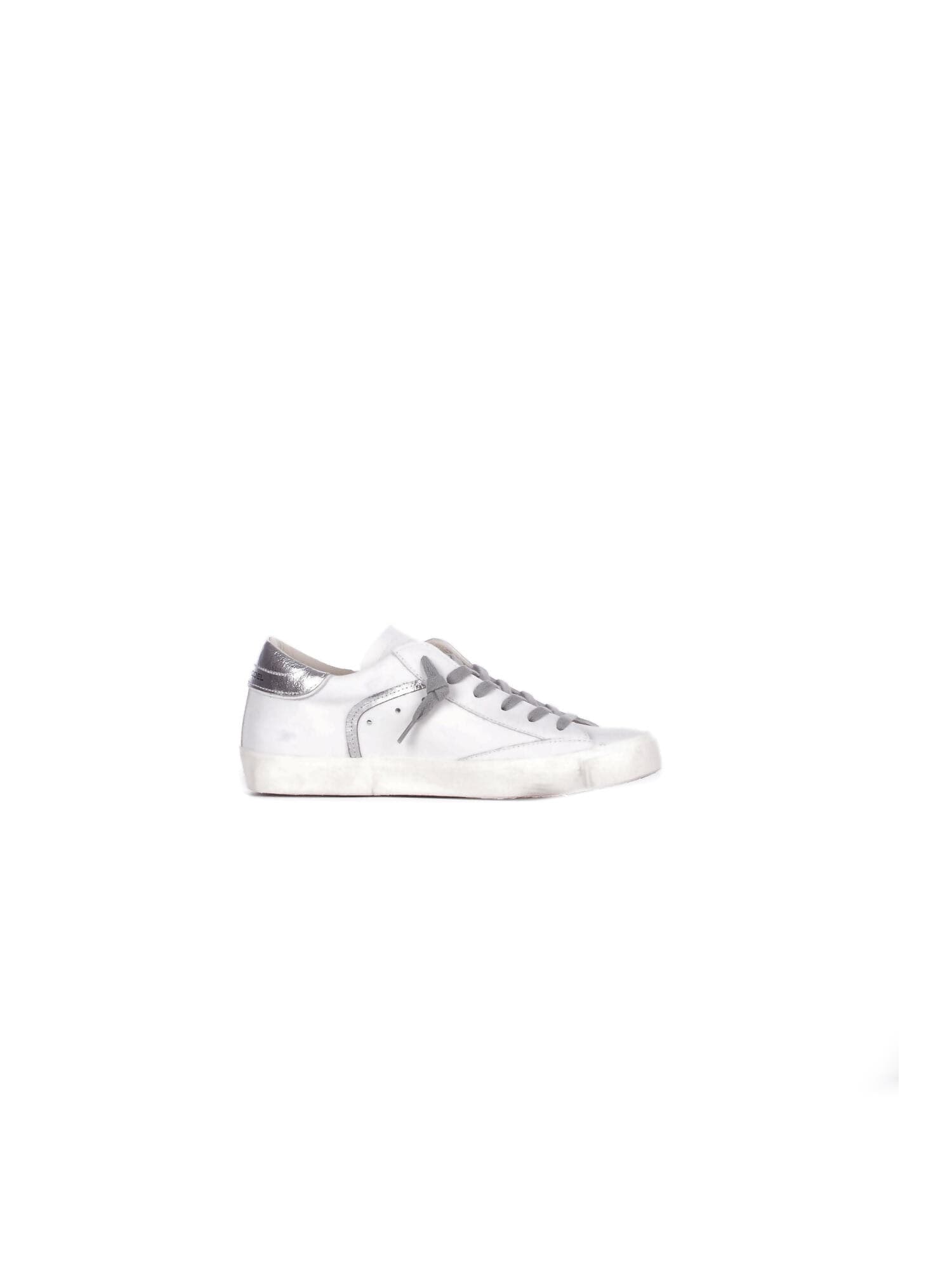 Philippe Model  Sneakers Bianco argento - 4
