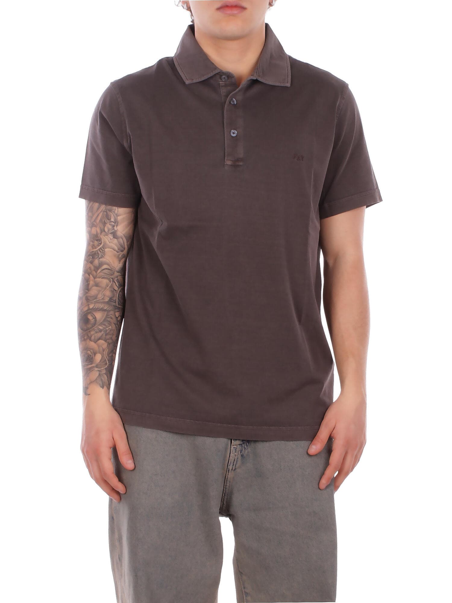 Fay  T-shirt e Polo Marrone scuro - 7