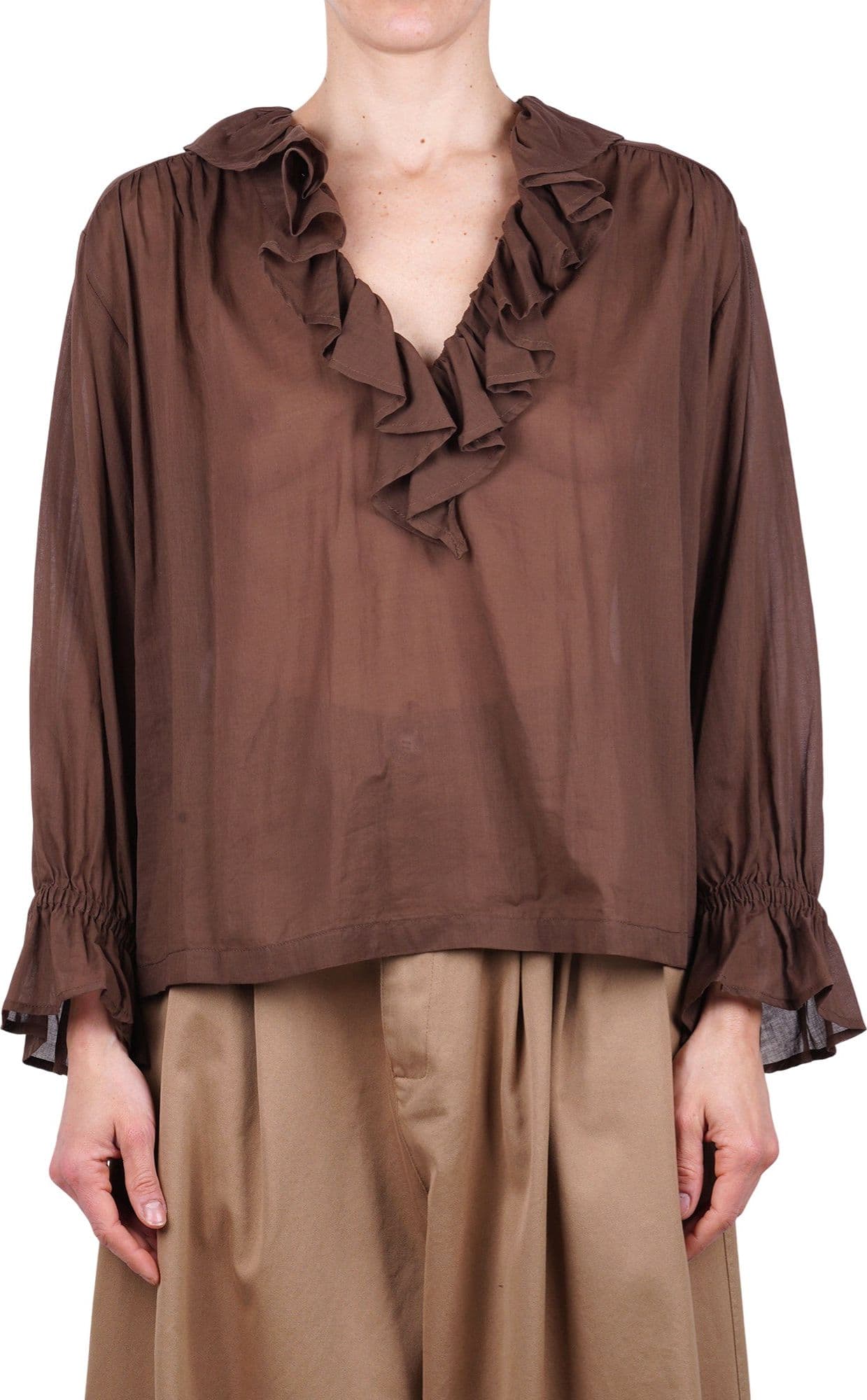 OTTOD'AME Ottod'ame - Camicia - 470750 - Cioccolato - 3