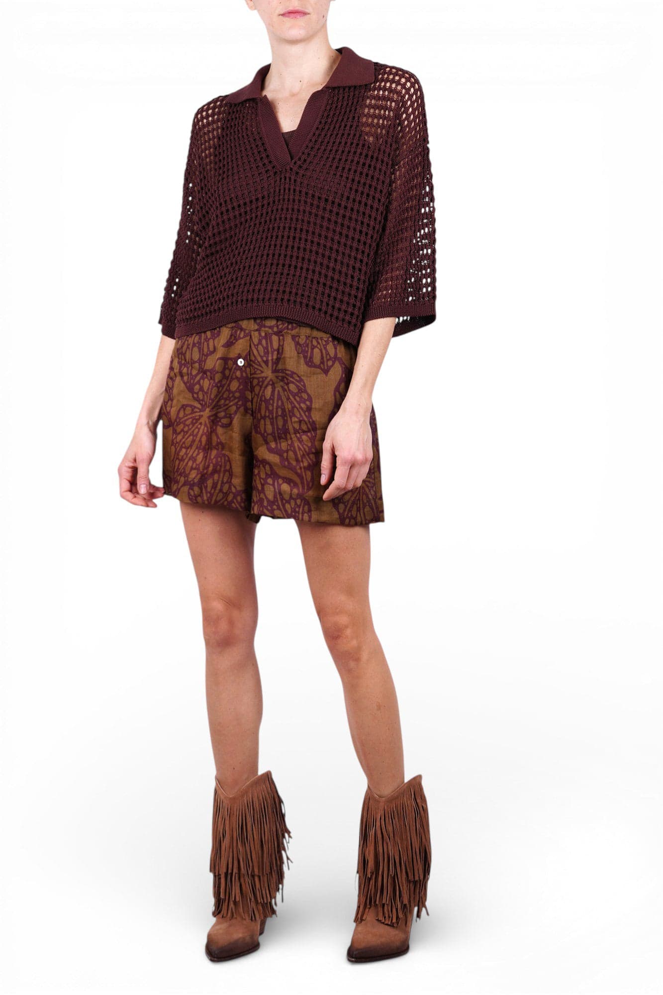 OTTOD'AME Ottod'ame - Shorts - 470785 - Verde/Viola - 2