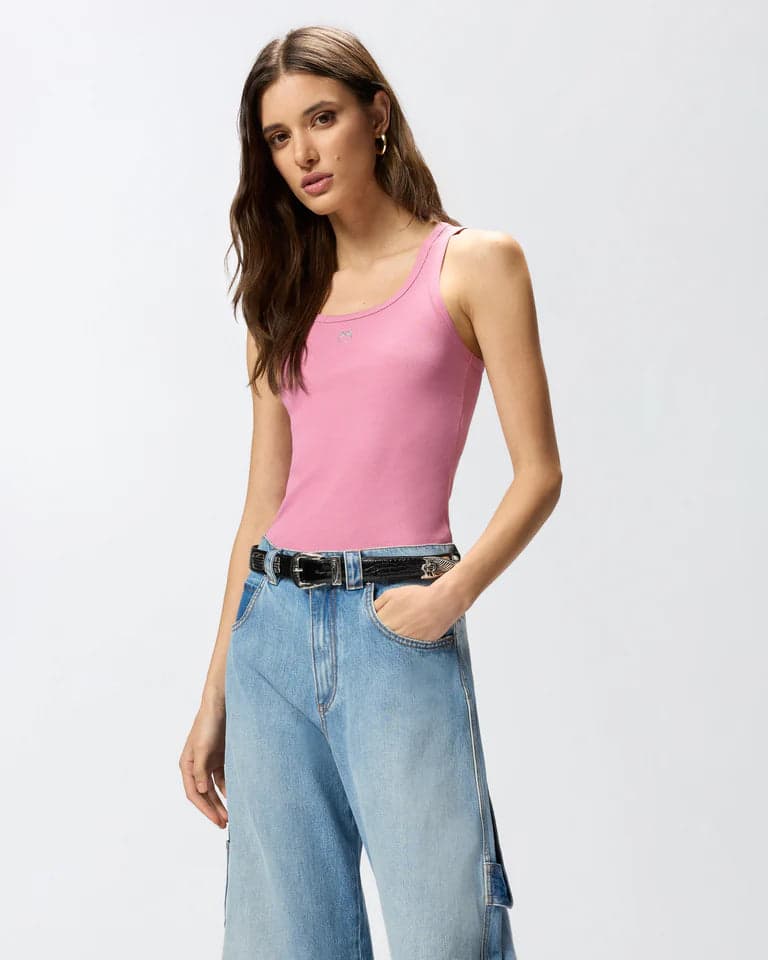 Pinko PINKO  CALCOLATORE CANOTTIERA COSTINA SS26 - 25