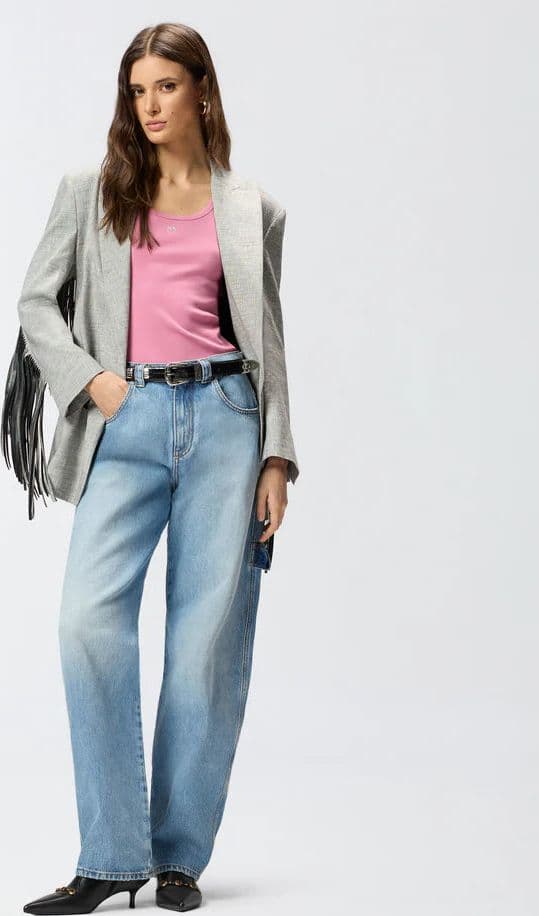 Pinko PINKO  CALCOLATORE CANOTTIERA COSTINA SS26 - 2