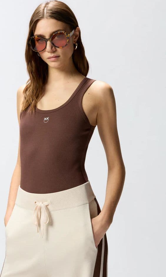Pinko PINKO  CALCOLATORE CANOTTIERA COSTINA SS26 - 19
