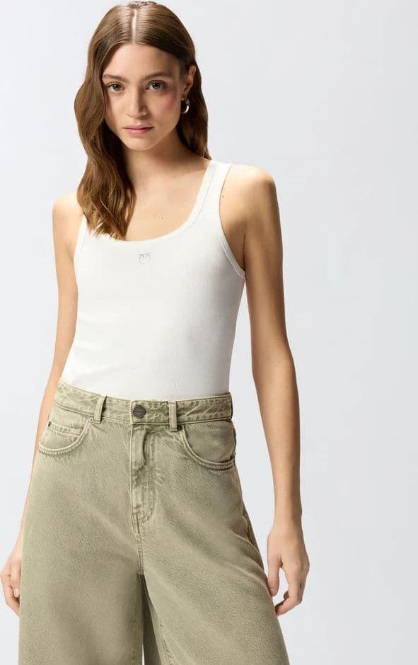 Pinko PINKO  CALCOLATORE CANOTTIERA COSTINA SS26 - 7