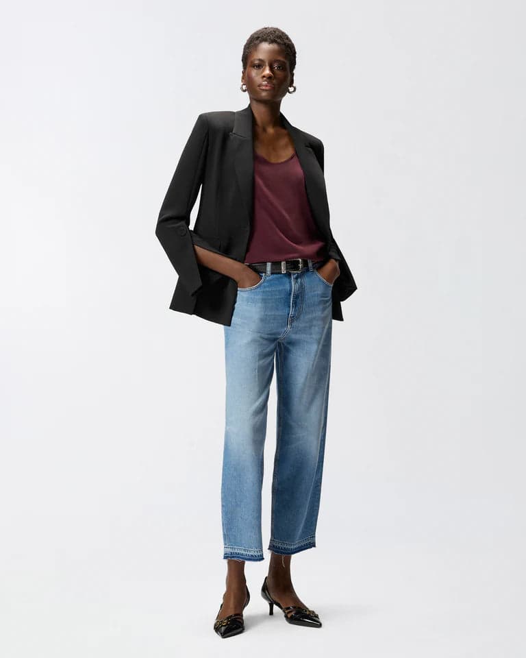Pinko   ESTELLE EGG DIRTY BLUE DENIM SS26 - 7