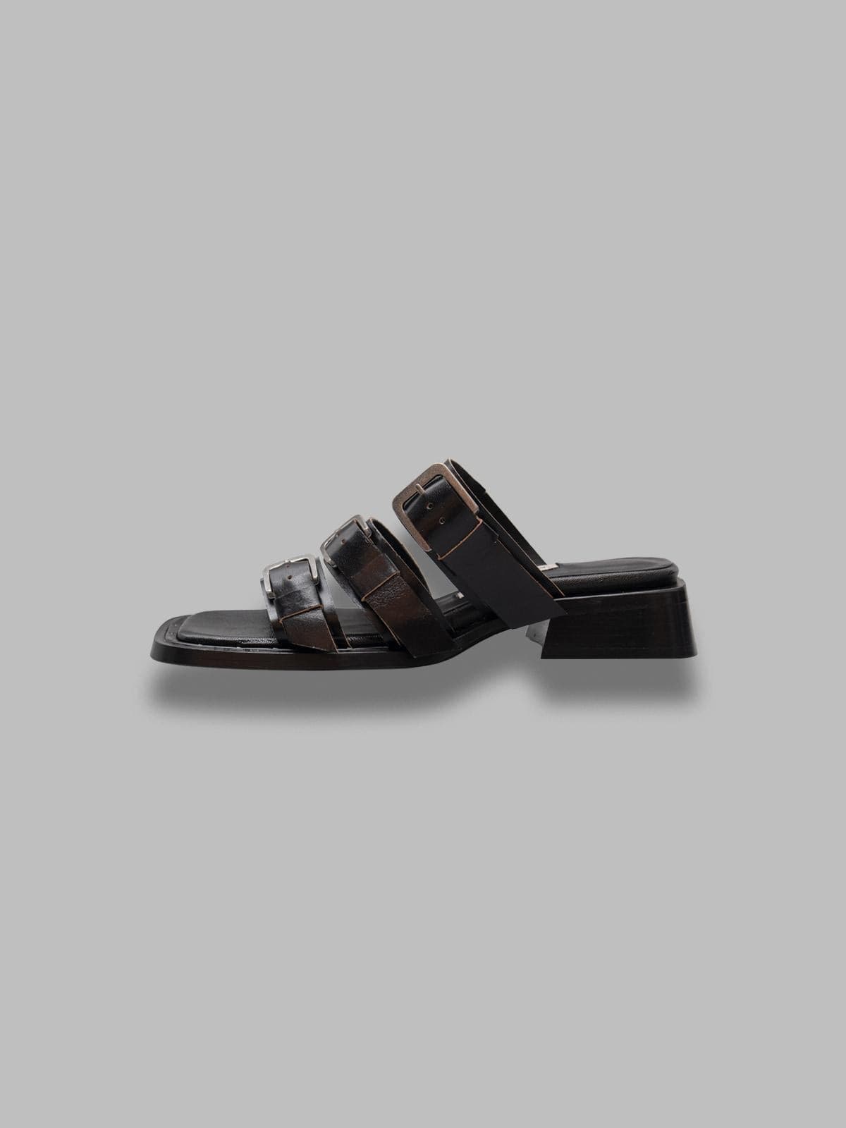 MIISTA lordette black buckled sandals - 3